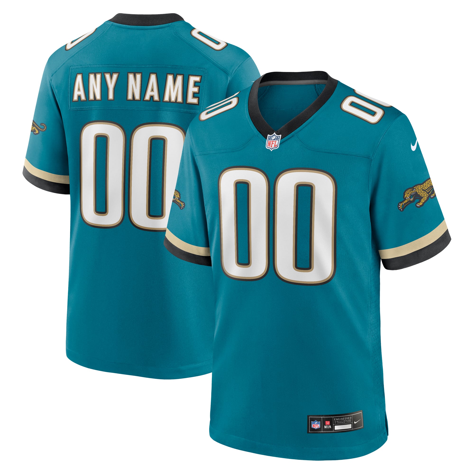 Prowler Jacksonville Jaguars Game Jersey Teal NFL Football Fan Wear Custom Number