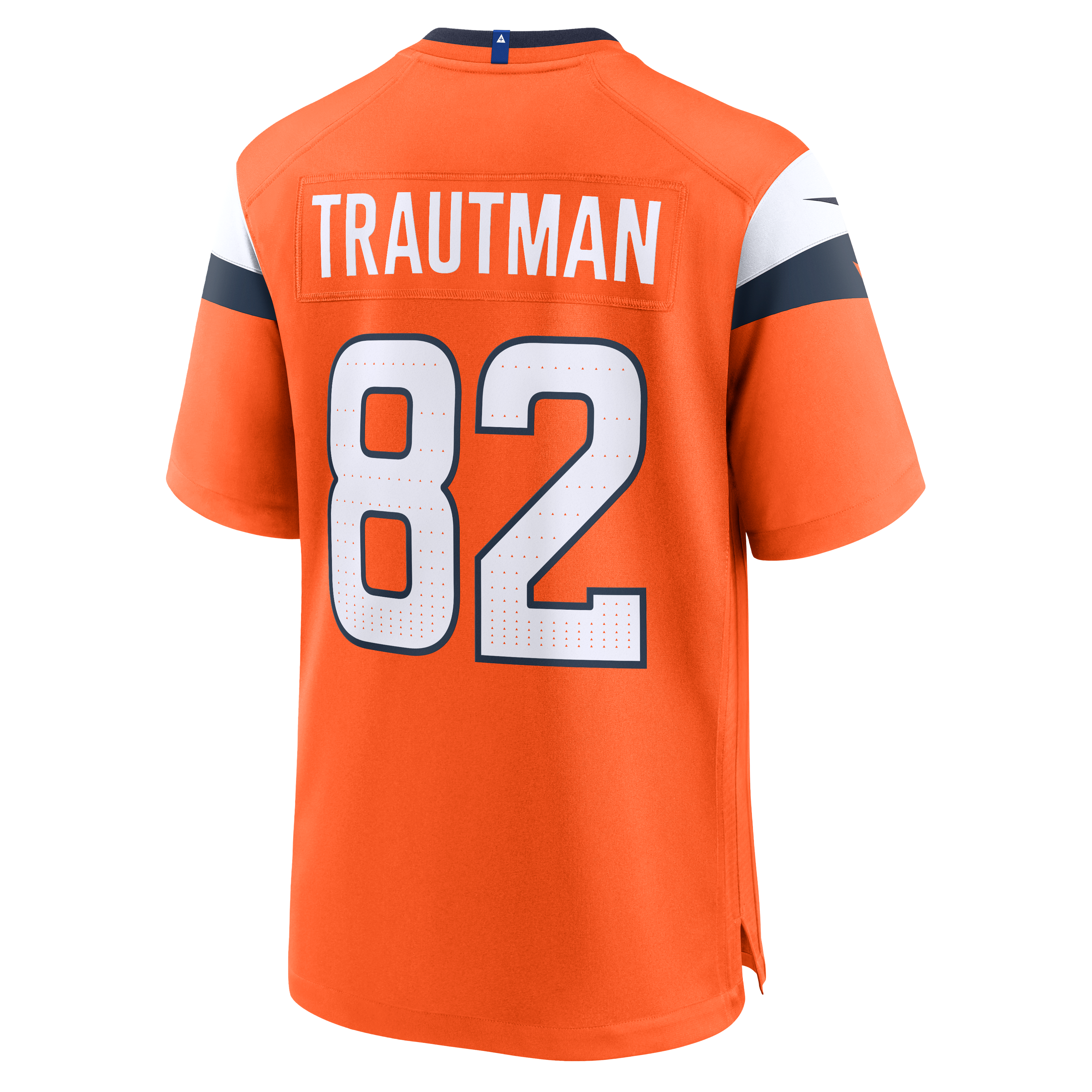 Adam Trautman Denver Broncos Game Jersey Orange NFL Football Fan Wear