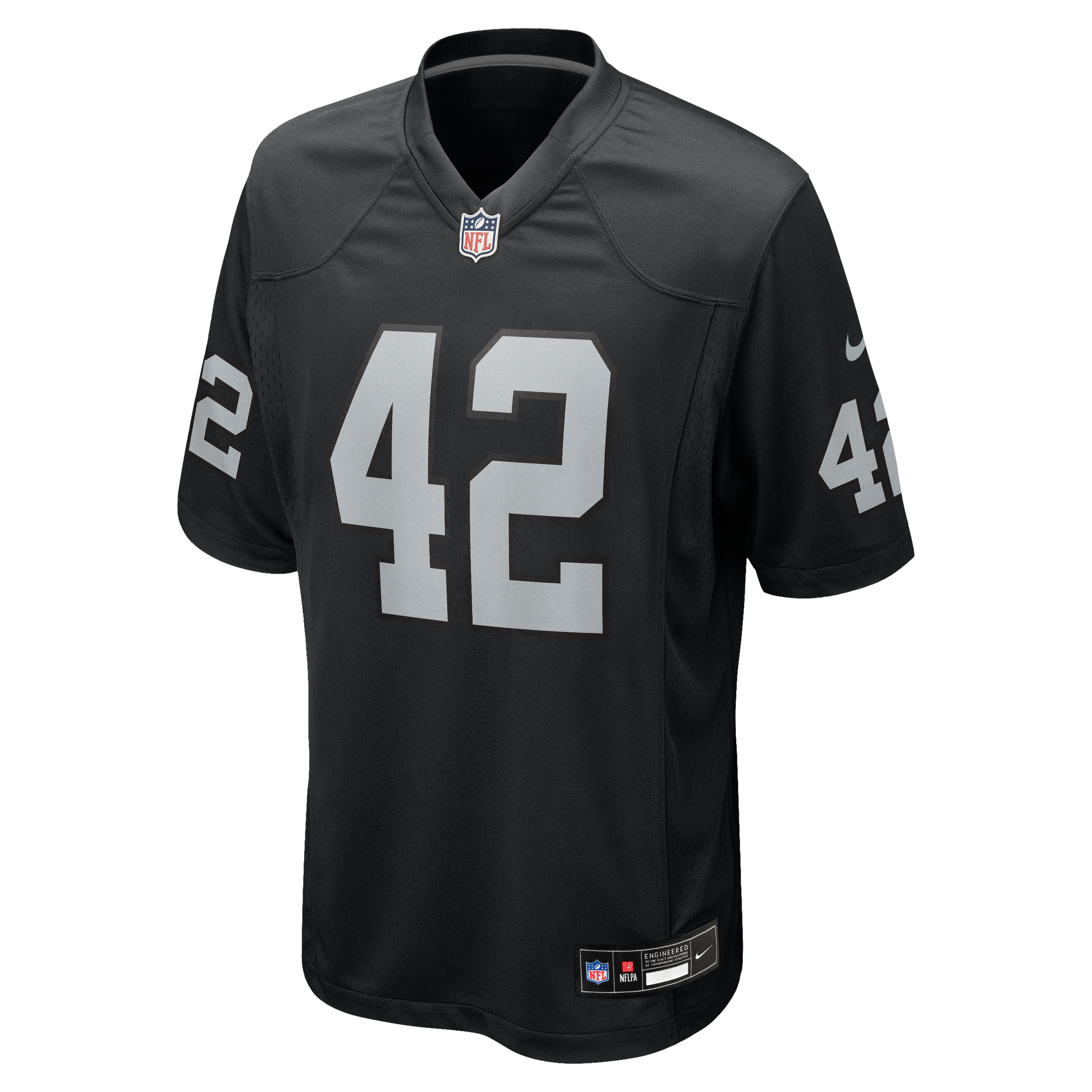 Ronnie Lott Retired Las Vegas Raiders Player Jersey Black NFL Football Fan Wear Ronnie Lott Retired