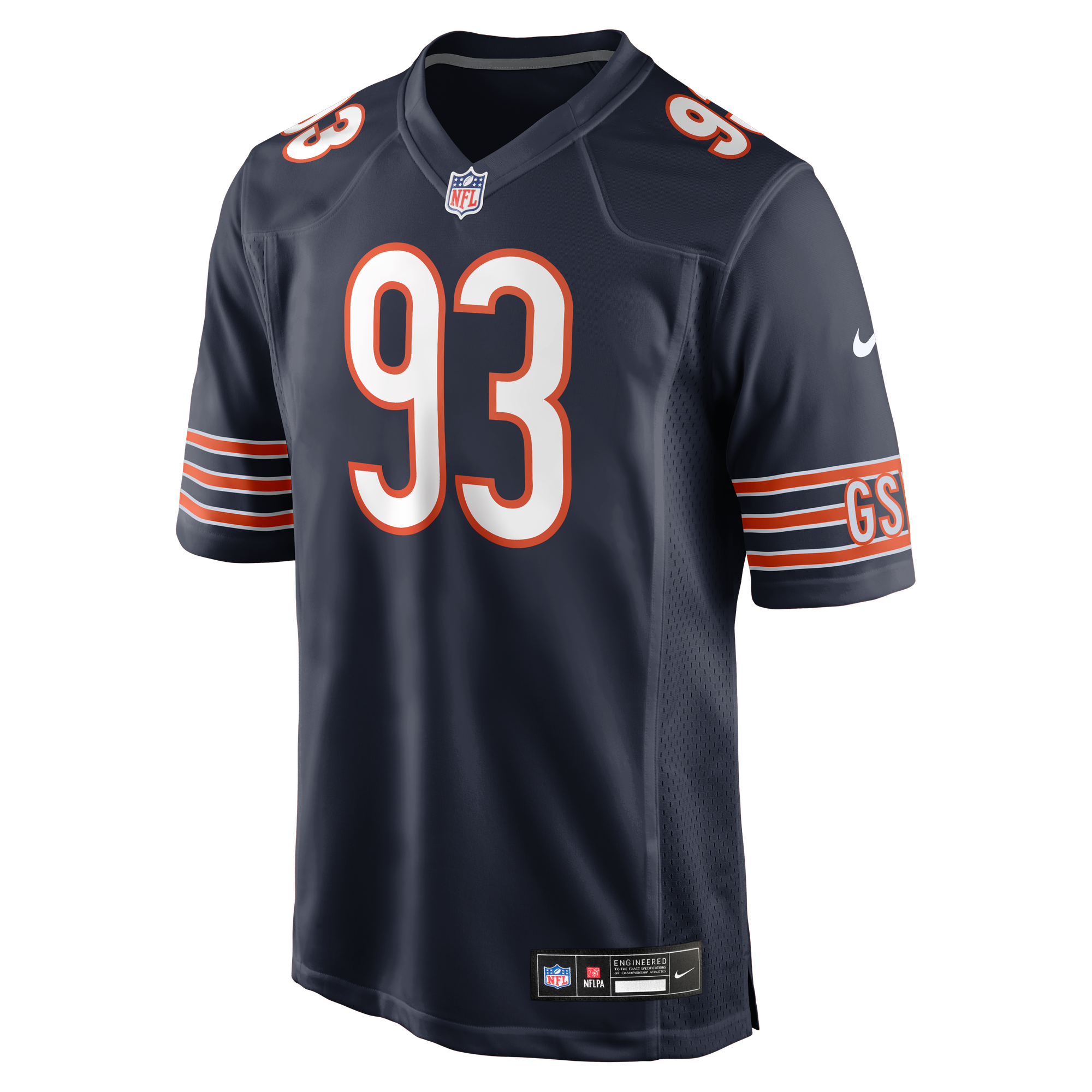 Kentavius Street Chicago Bears Game Jersey Navy NFL Football Fan Wear