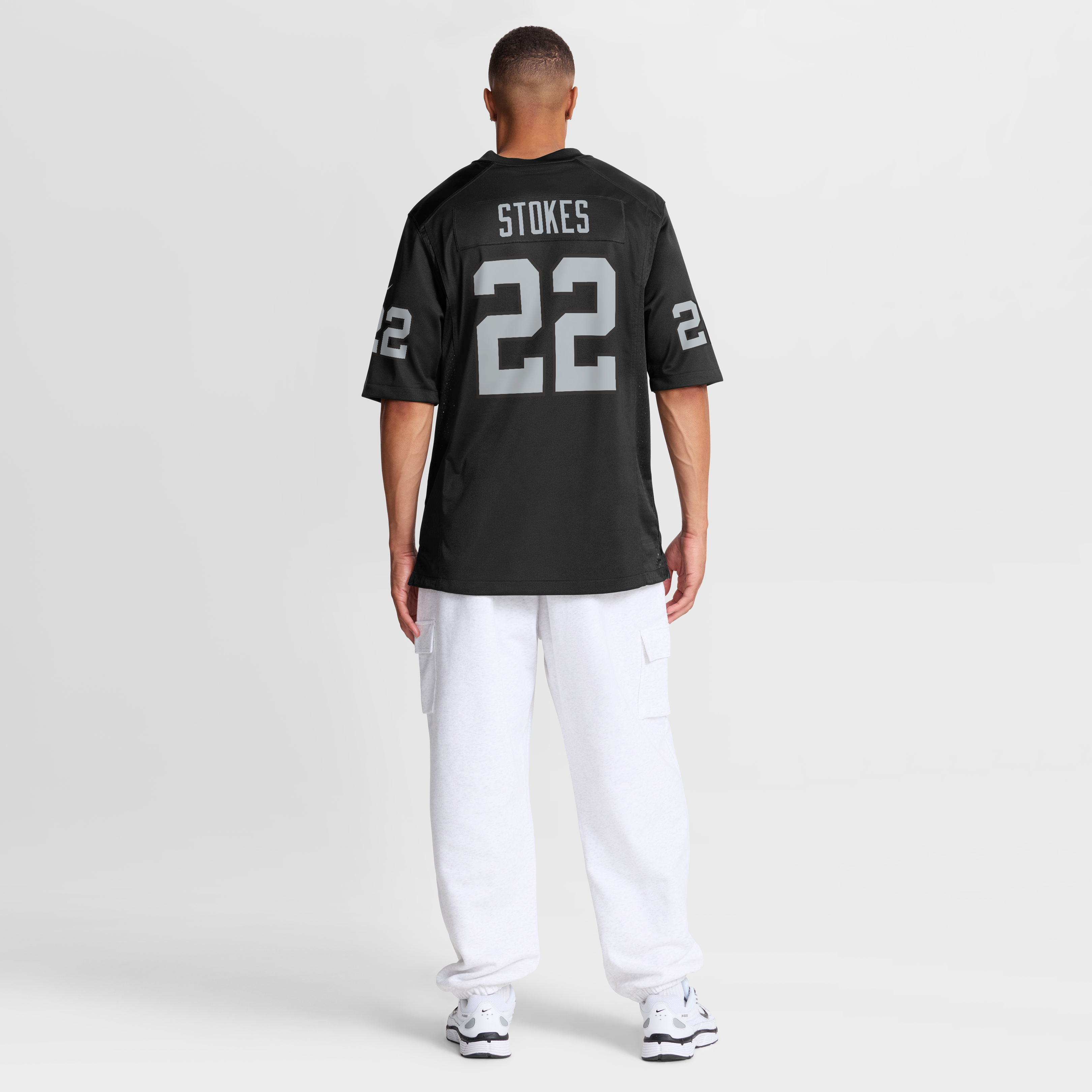 Eric Stokes Las Vegas Raiders Game Jersey Black NFL Football Fan Wear