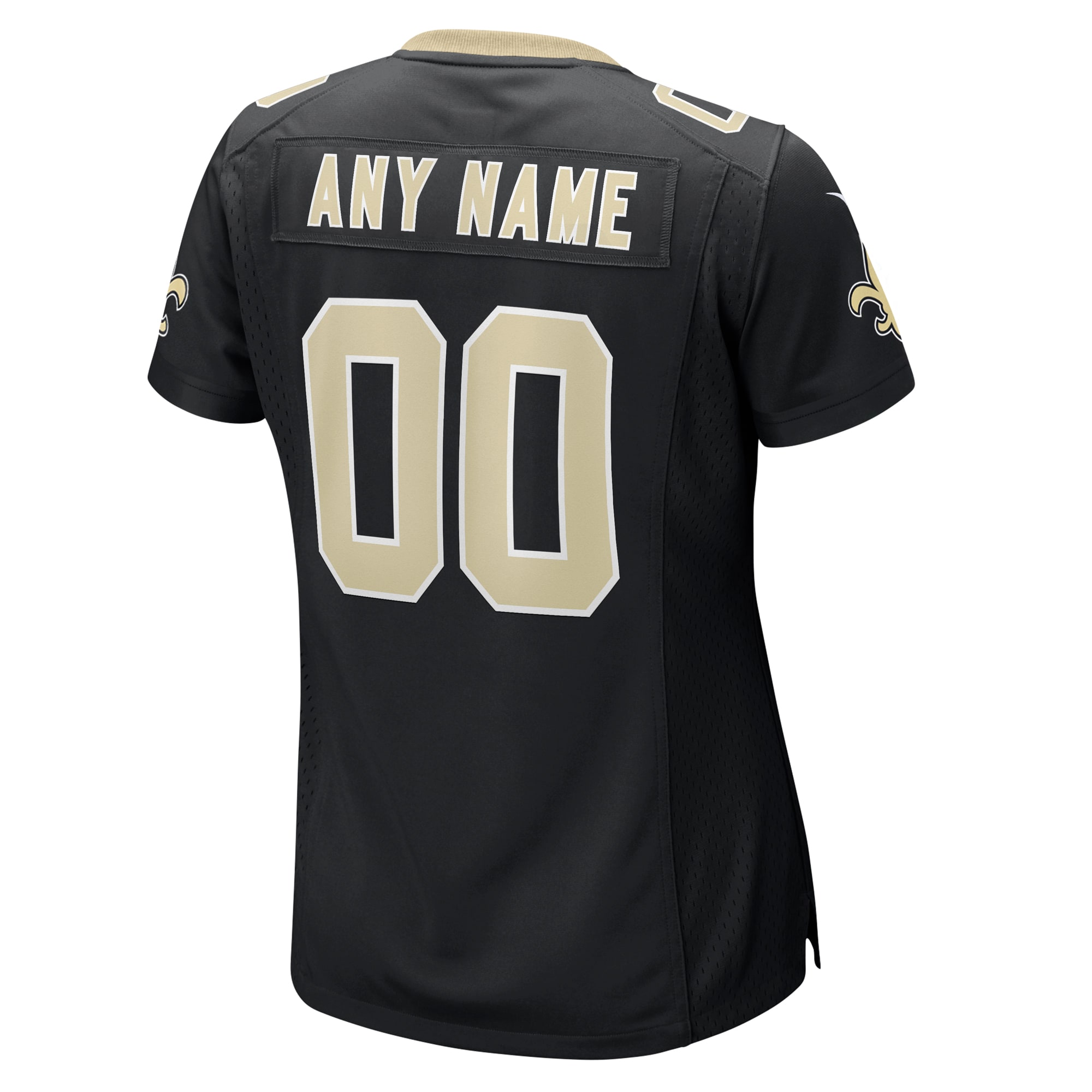 New Orleans Saints Game Jersey Black NFL Football Fan Wear Custom Number
