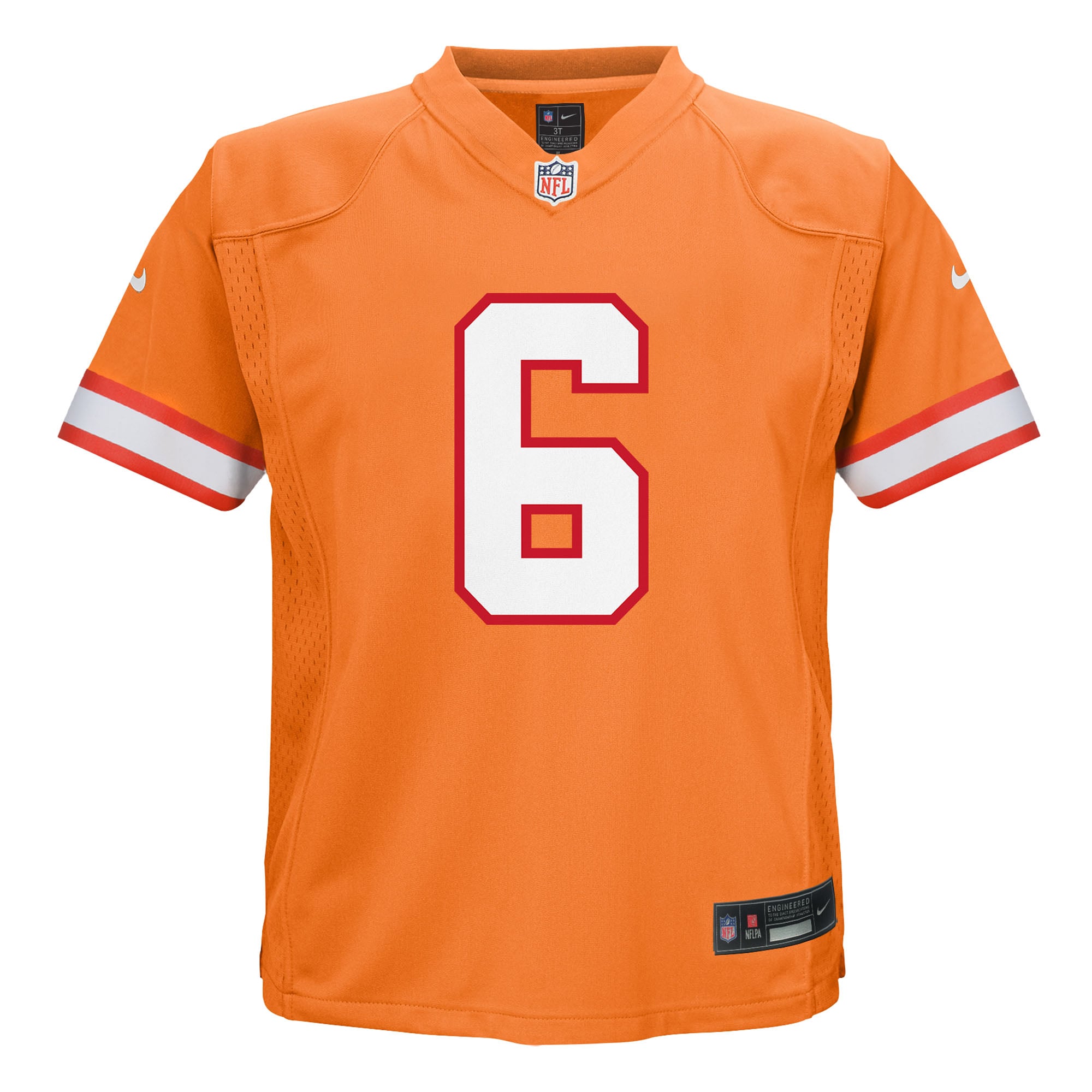 Baker Mayfield Tampa Bay Buccaneers Game Jersey Orange NFL Football Fan Wear Baker Mayfield