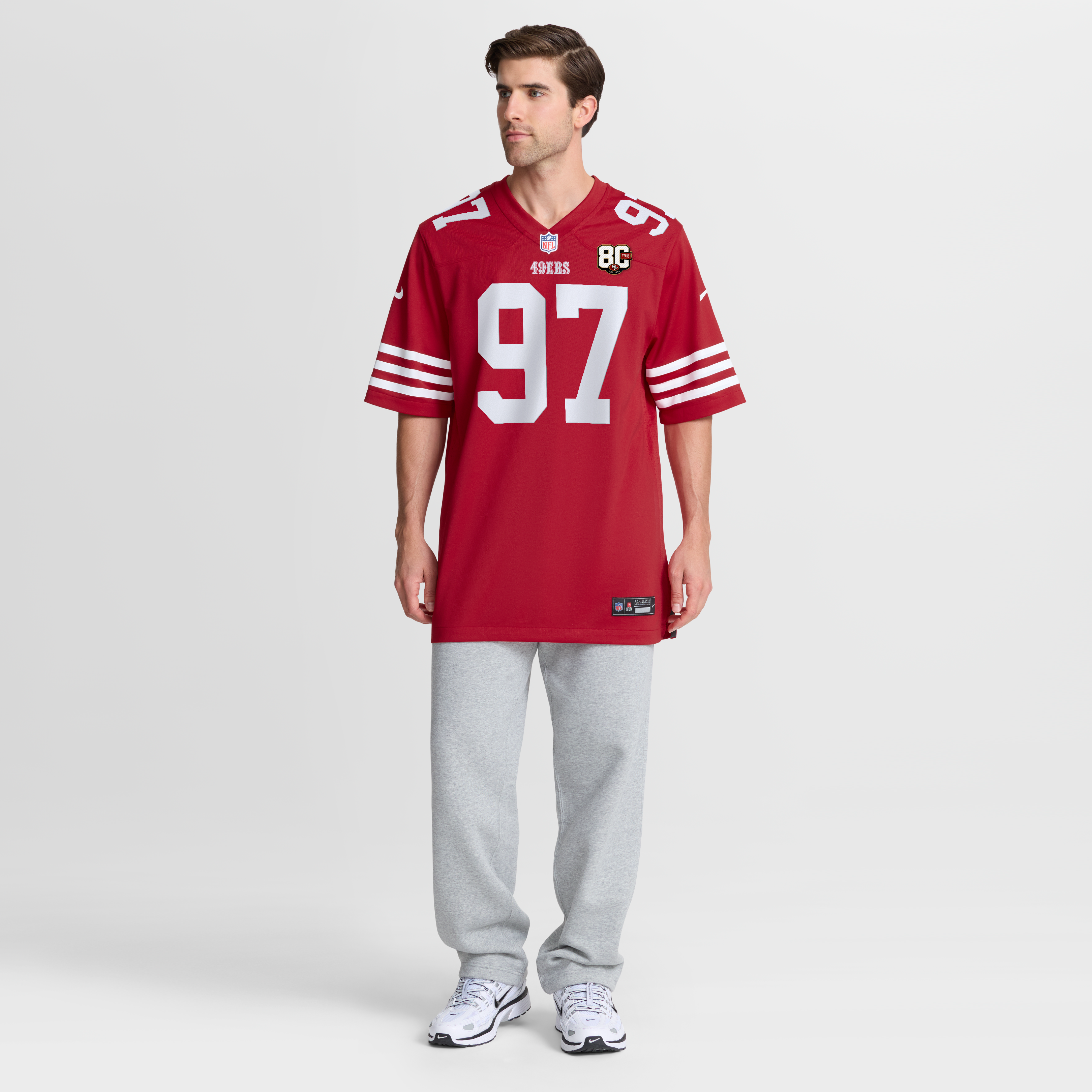 Nick Bosa San Francisco 49ers Game Jersey Scarlet NFL Football Fan Wear