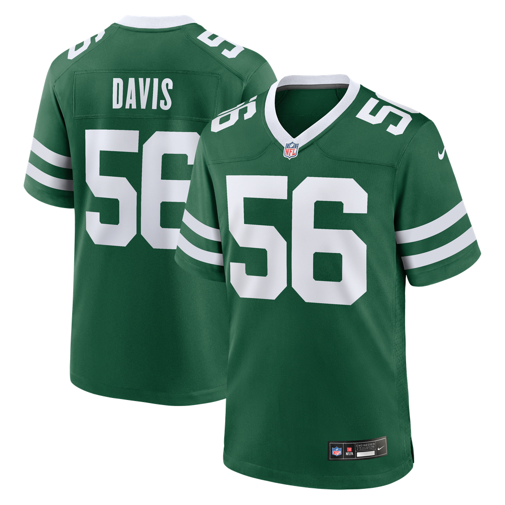 Demario Davis New York Jets Game Jersey Green NFL Football Fan Wear Demario Davis