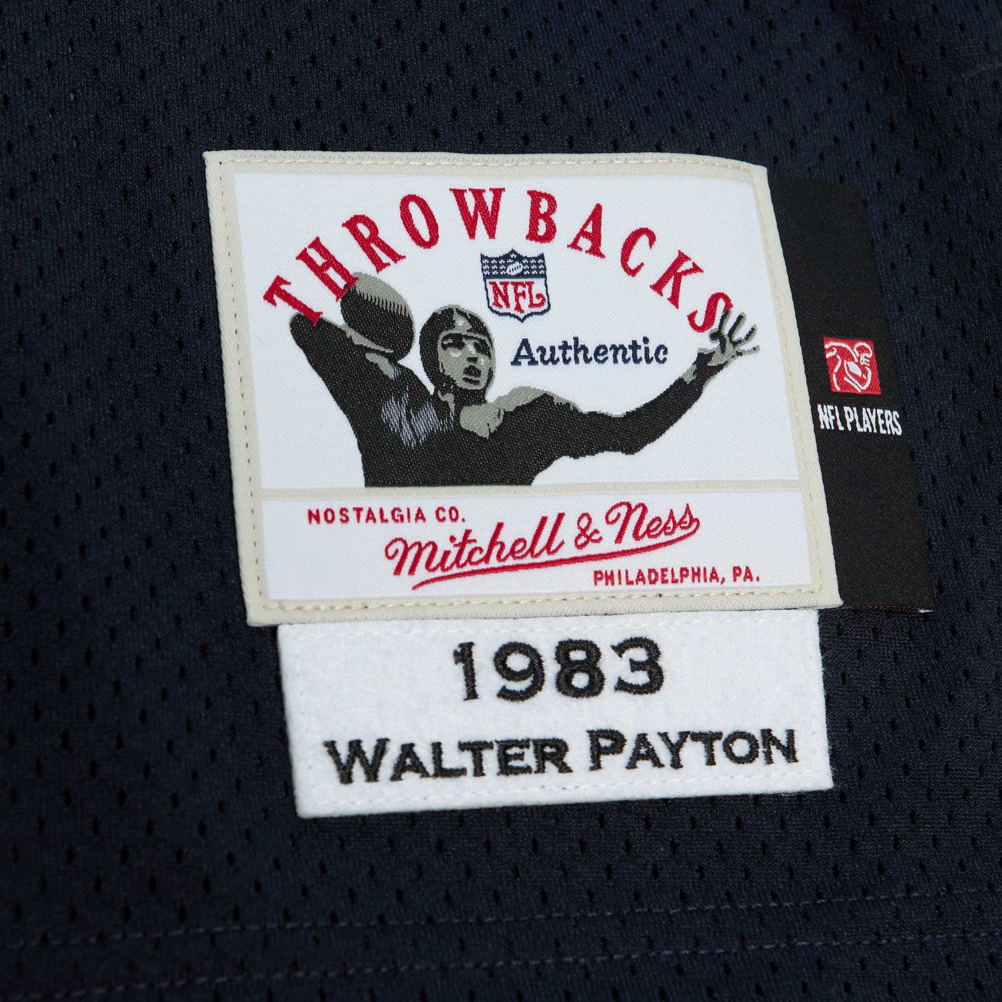 Retired Walter Payton Chicago Bears Player Jersey Navy NFL Football Fan Wear Retired Walter Payton