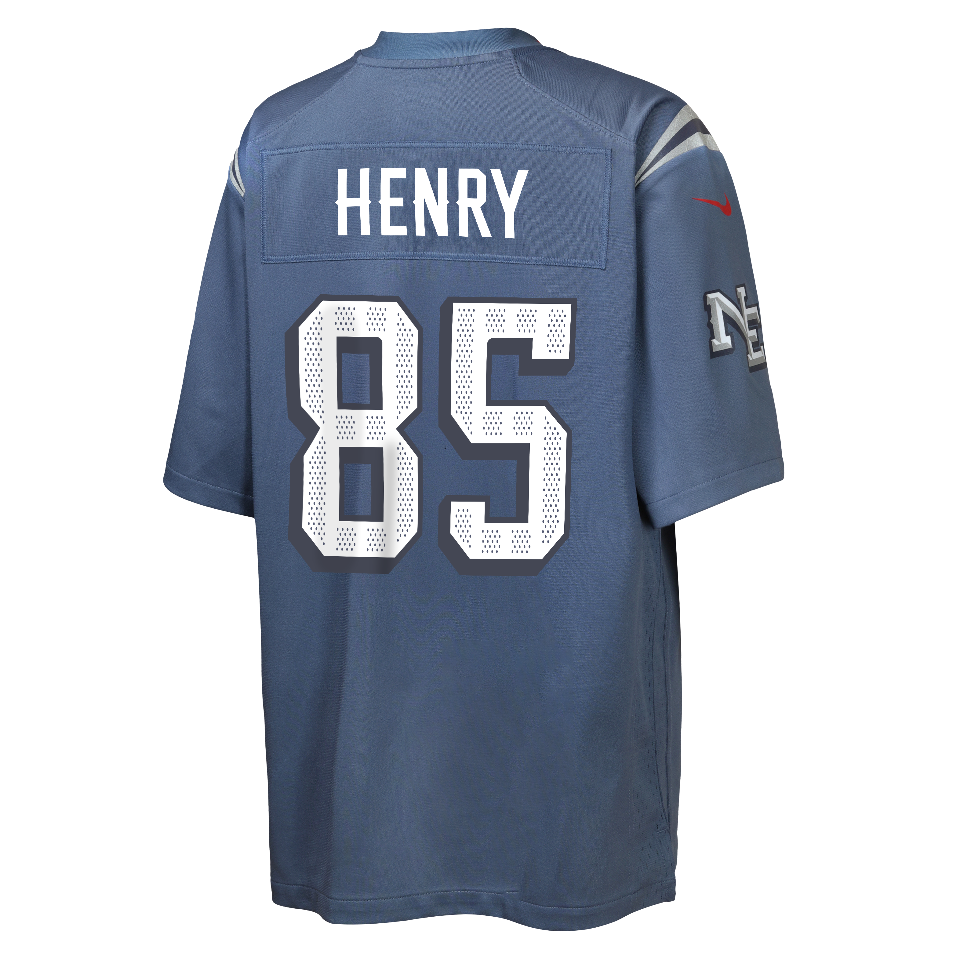 Hunter Henry Storm New England Patriots Game Jersey Blue NFL Football Fan Wear