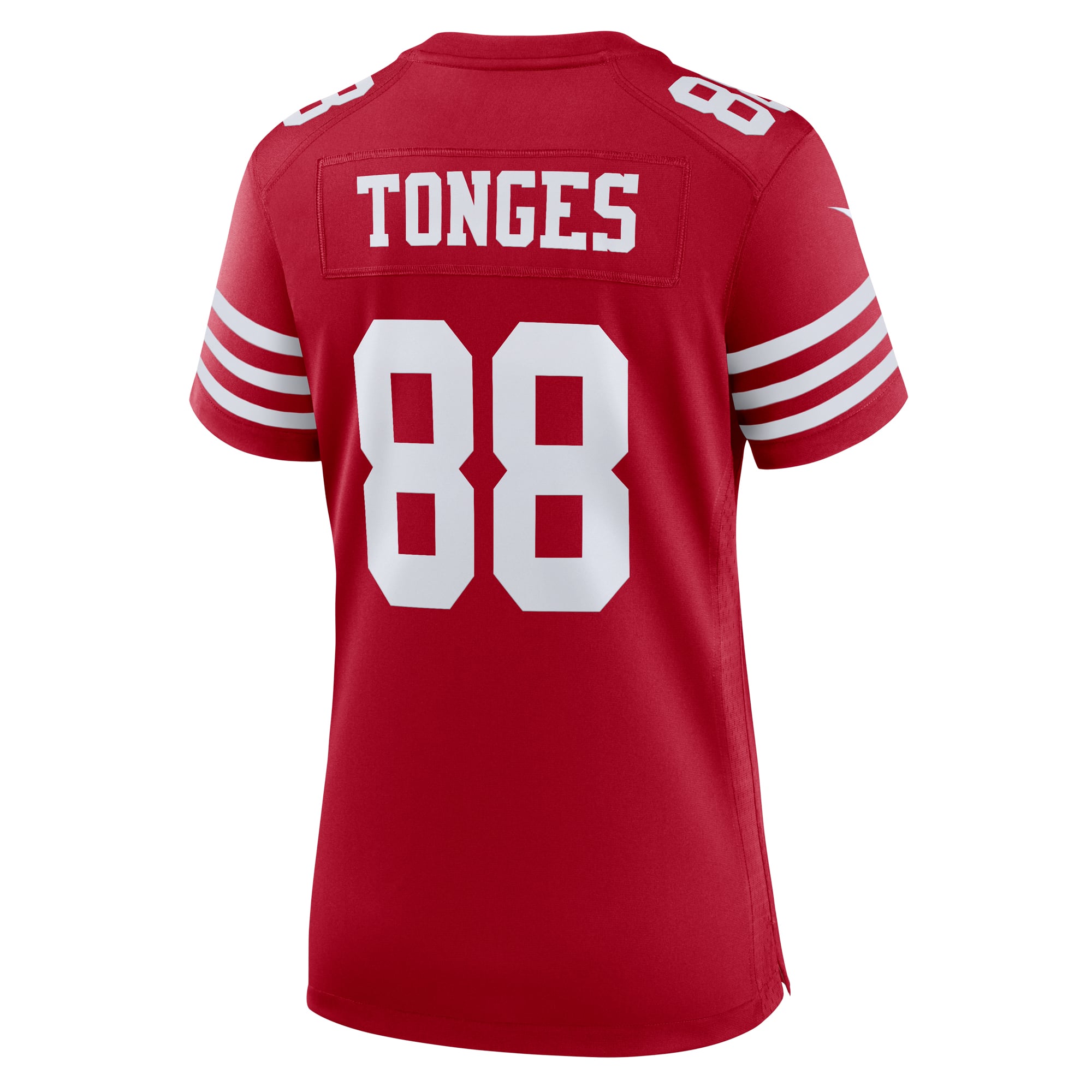 Jake Tonges San Francisco 49ers Game Jersey Scarlet NFL Football Fan Wear Jake Tonges