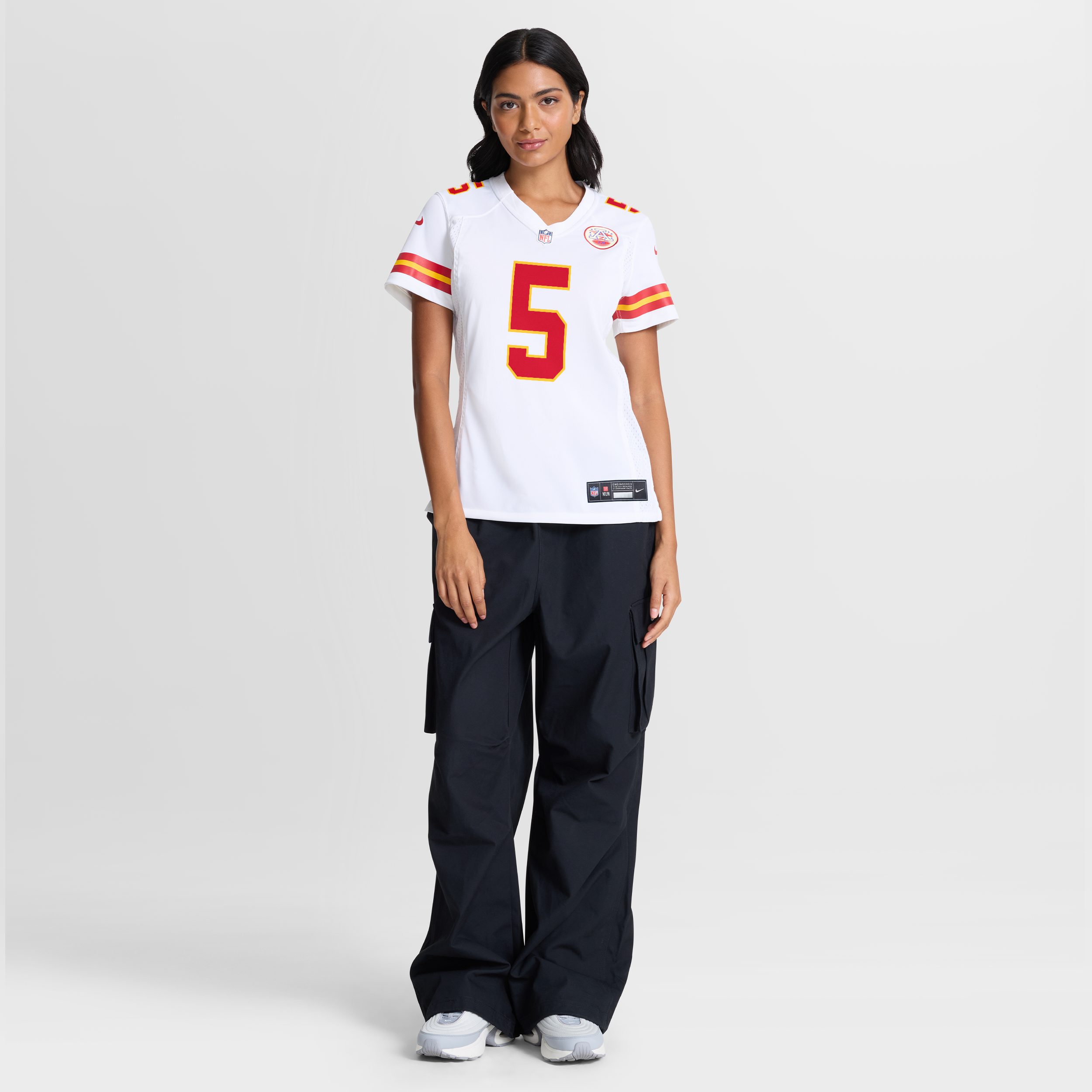 Mansoor Delane Kansas City Chiefs Game Jersey White NFL Football Fan Wear