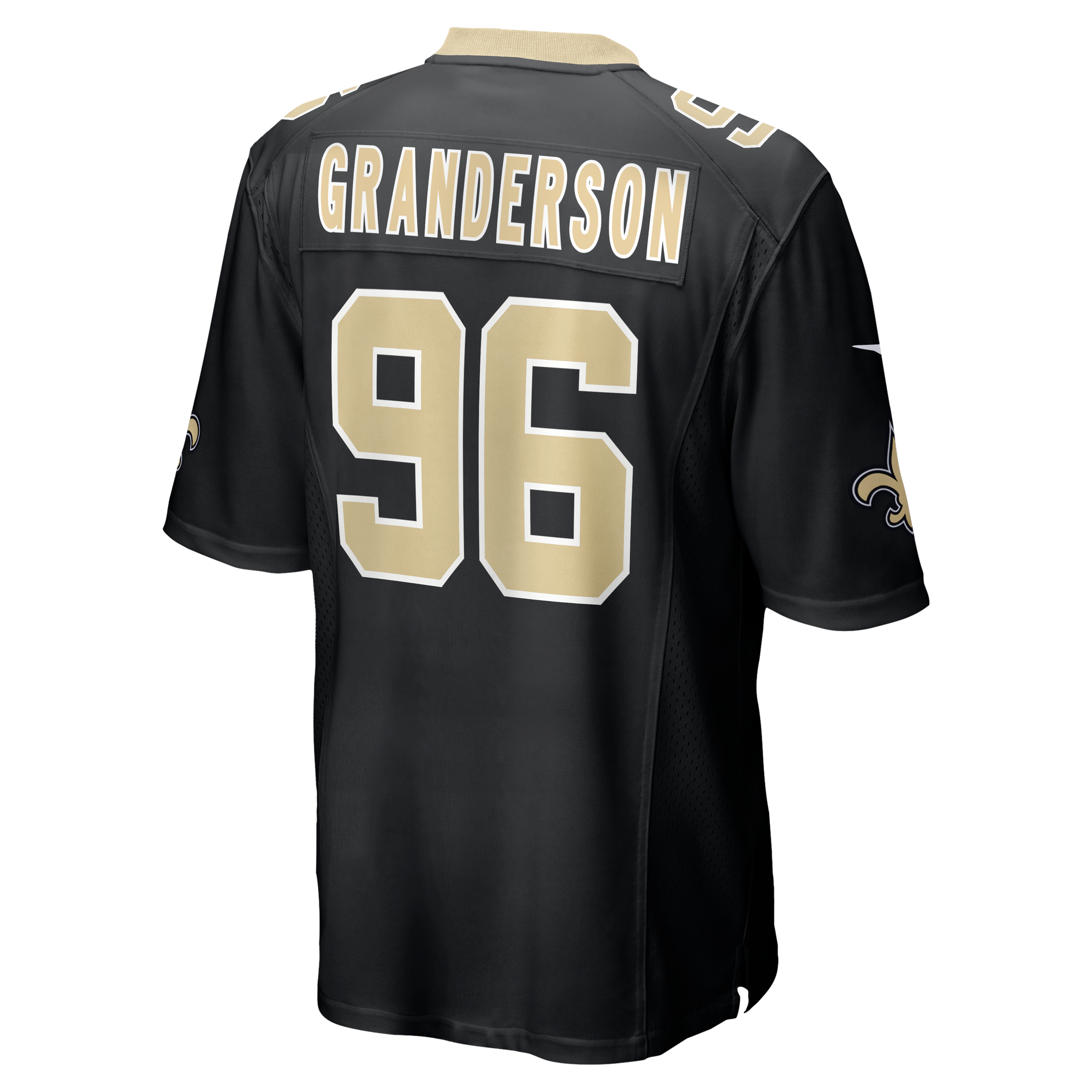 Carl Granderson New Orleans Saints Game Jersey Black NFL Football Fan Wear