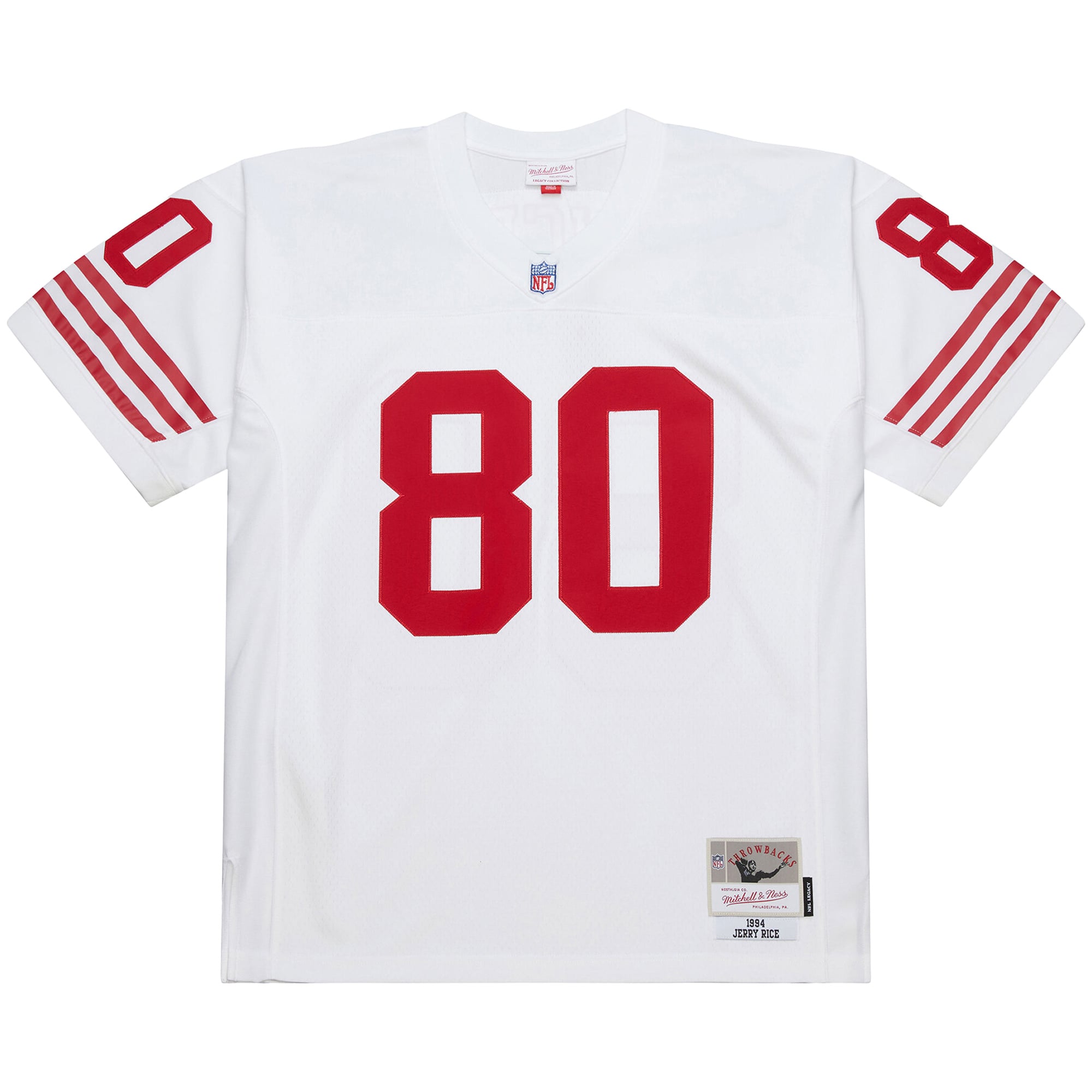 Jerry Rice Mitchell San Francisco 49ers Player Jersey White NFL Football Fan Wear Jerry Rice Mitchell