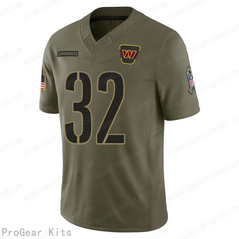 Xavier Henderson Washington Commanders Jersey No.32 Olive NFL Football Fan Wear