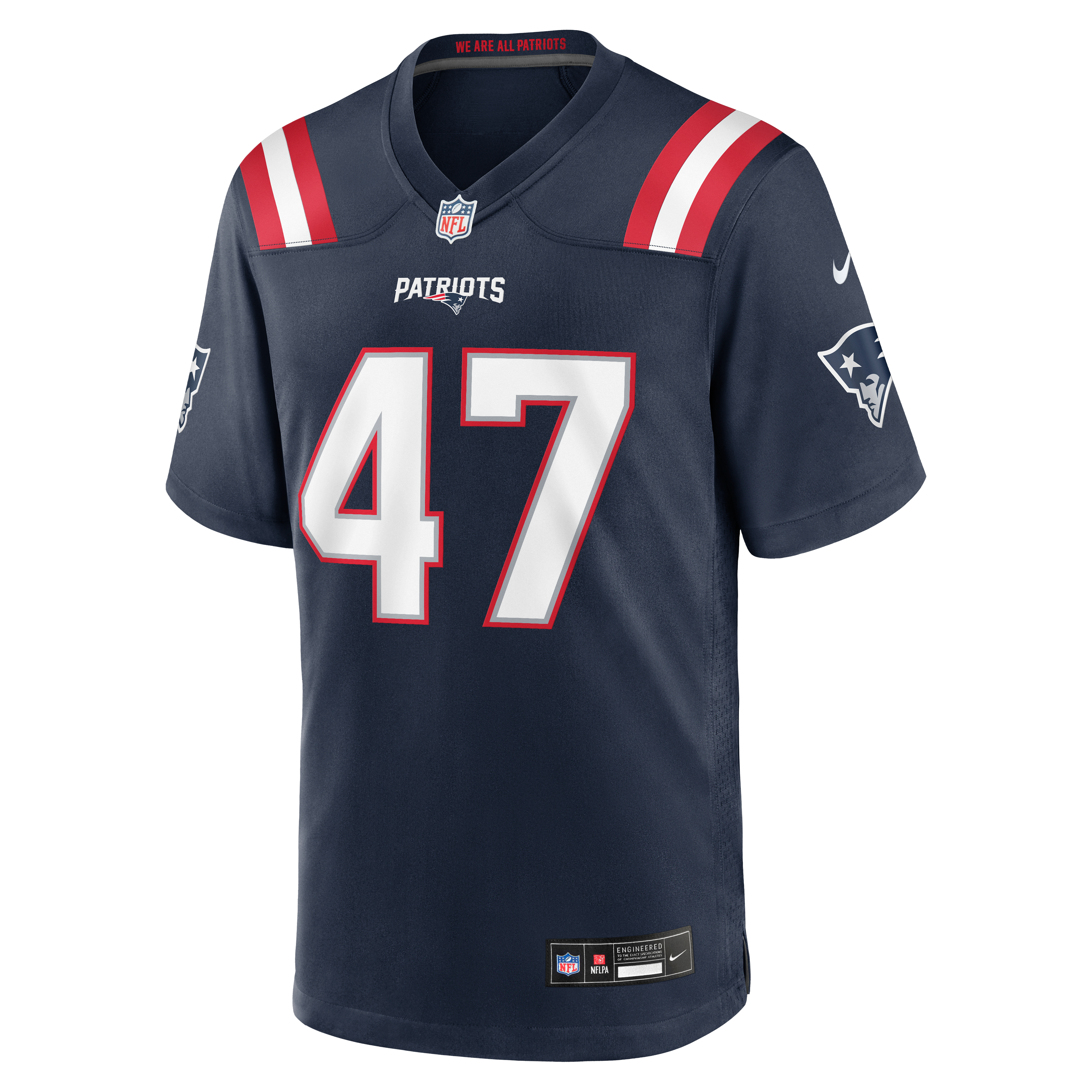 Julian Ashby New England Patriots Game Jersey Navy NFL Football Fan Wear Julian Ashby