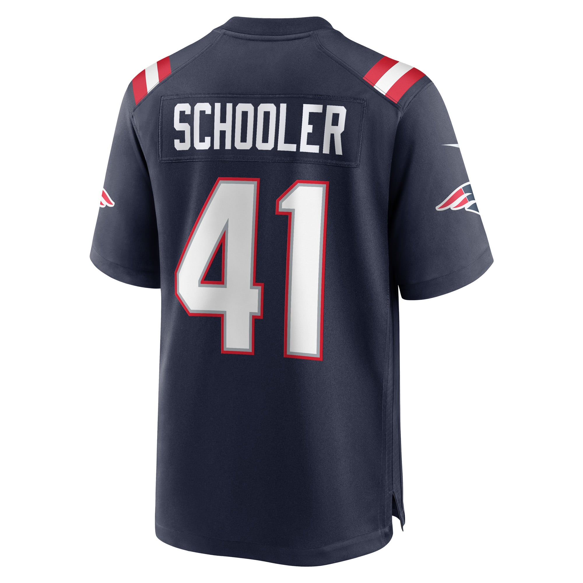 Brenden Schooler New England Patriots Player Jersey Navy NFL Football Fan Wear Brenden Schooler
