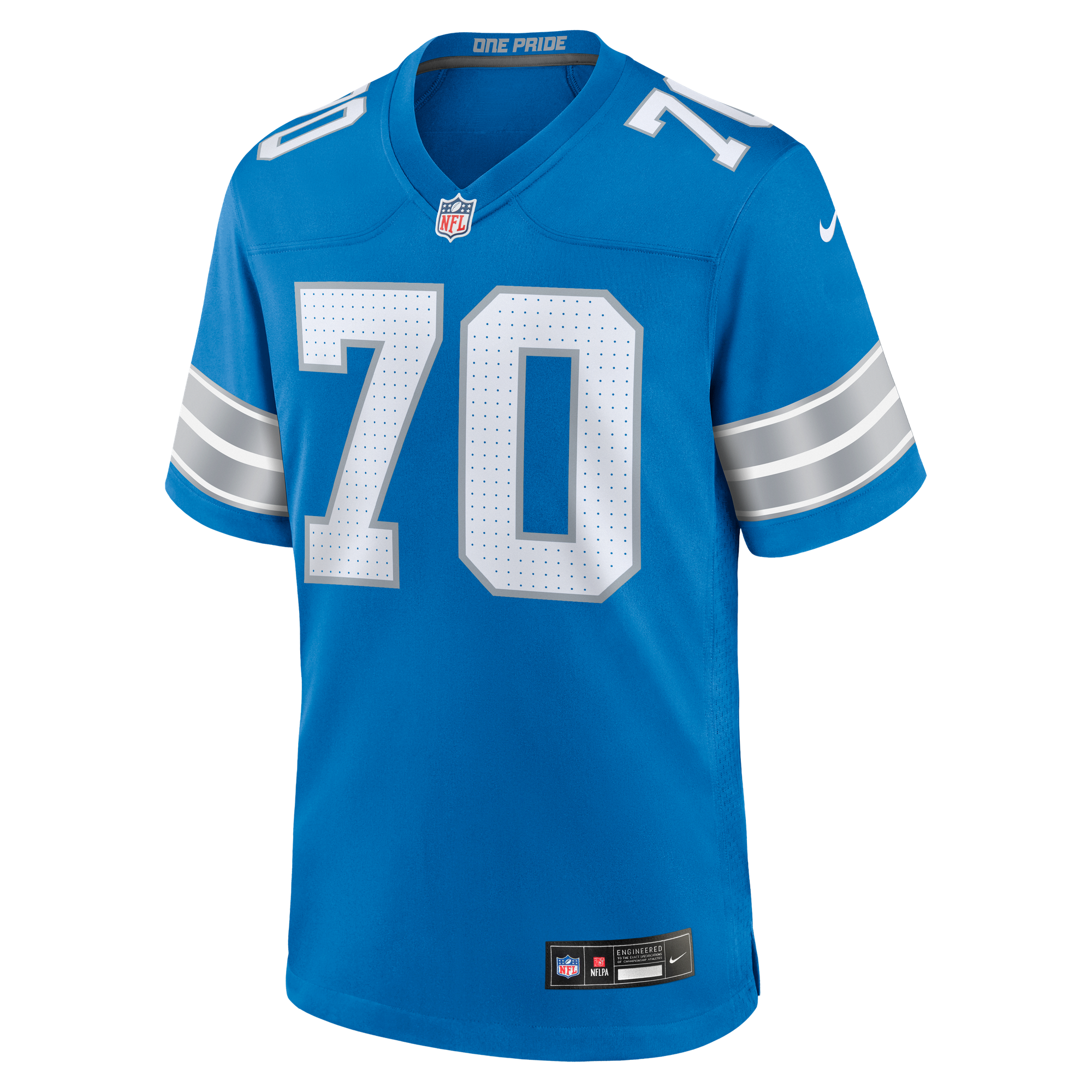 Juice Scruggs Detroit Lions Game Jersey Blue NFL Football Fan Wear
