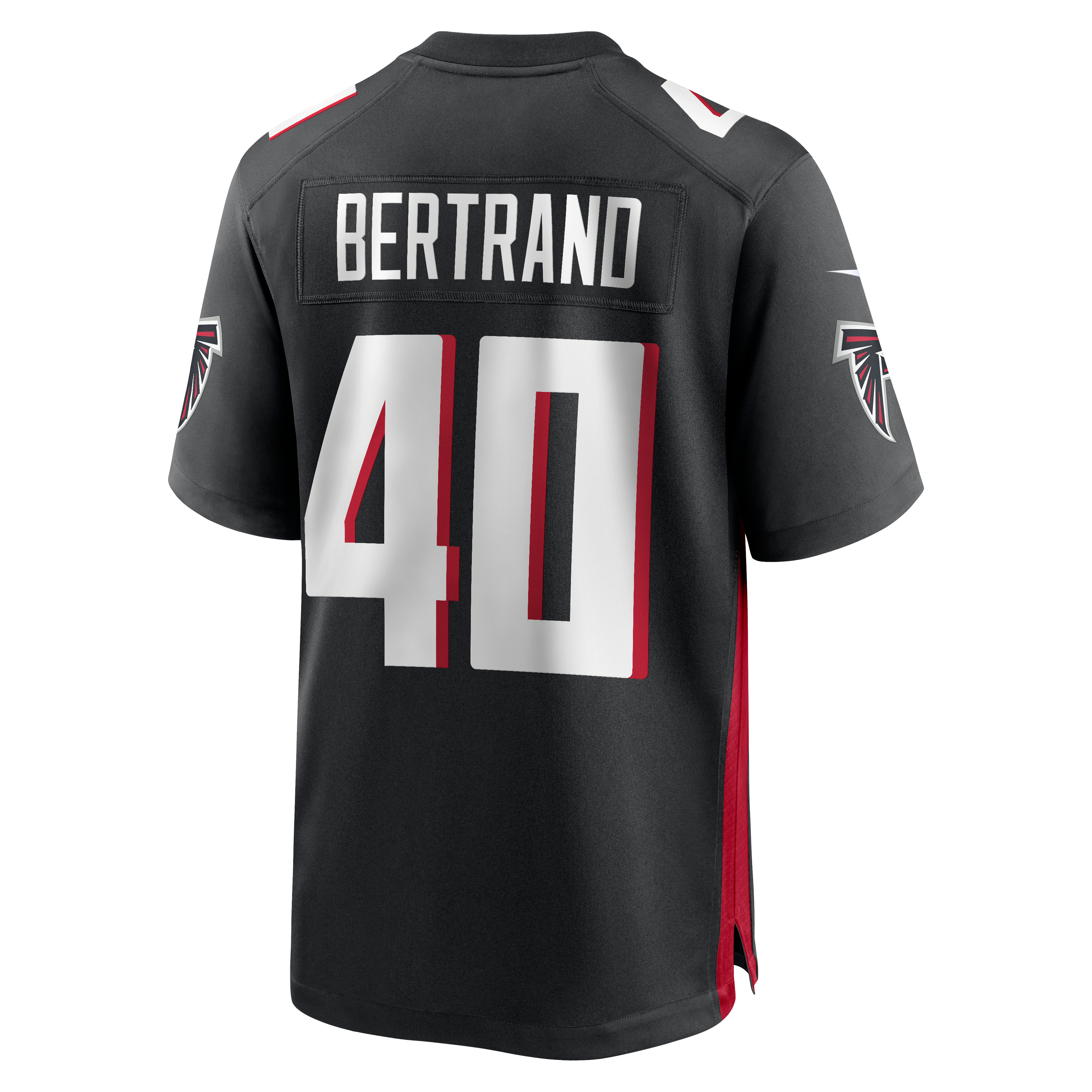 JD Bertrand Atlanta Falcons Game Jersey Black NFL Football Fan Wear JD Bertrand