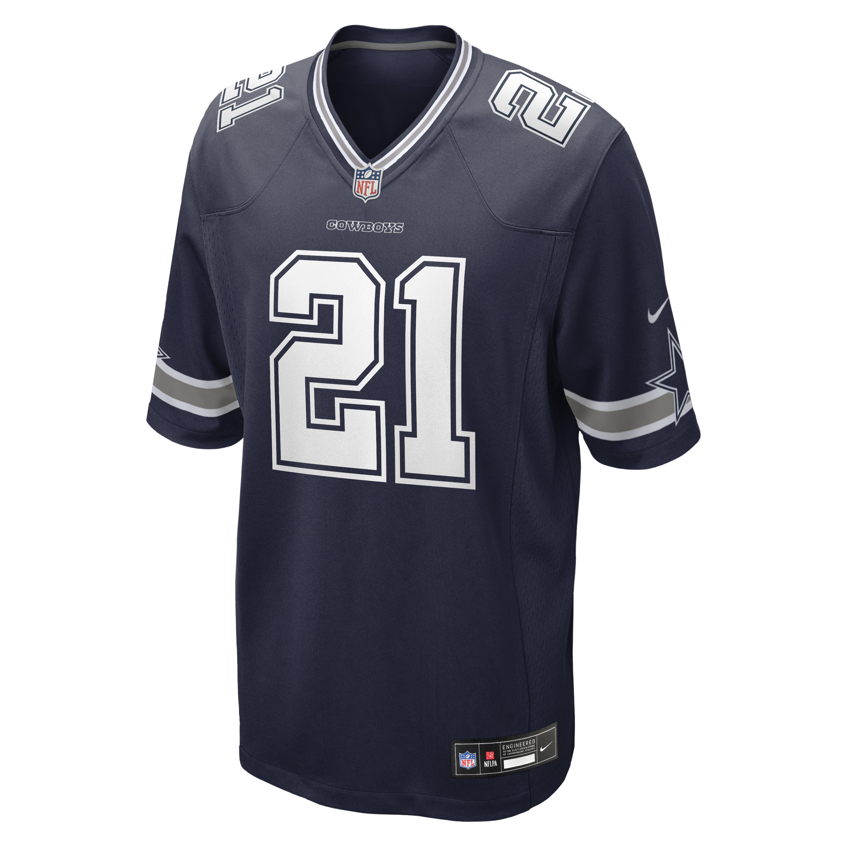 Deion Sanders Retired Dallas Cowboys Game Jersey Navy NFL Football Fan Wear Deion Sanders Retired