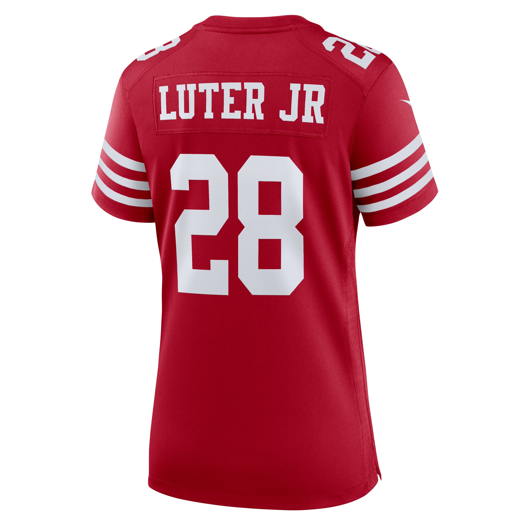 Darrell Luter Jr San Francisco 49ers Game Jersey Scarlet NFL Football Fan Wear Darrell Luter Jr