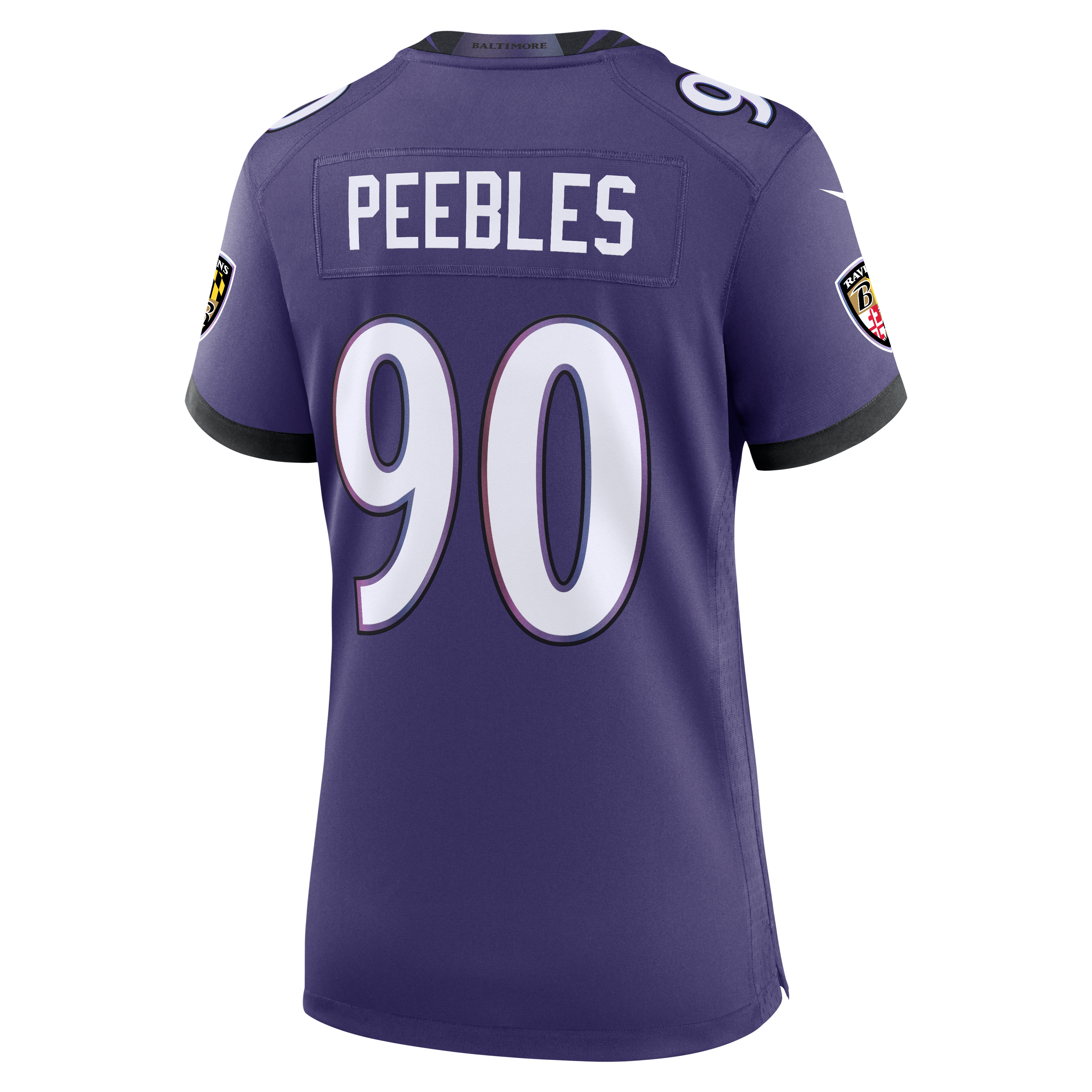 Aeneas Peebles Baltimore Ravens Game Jersey Purple NFL Football Fan Wear