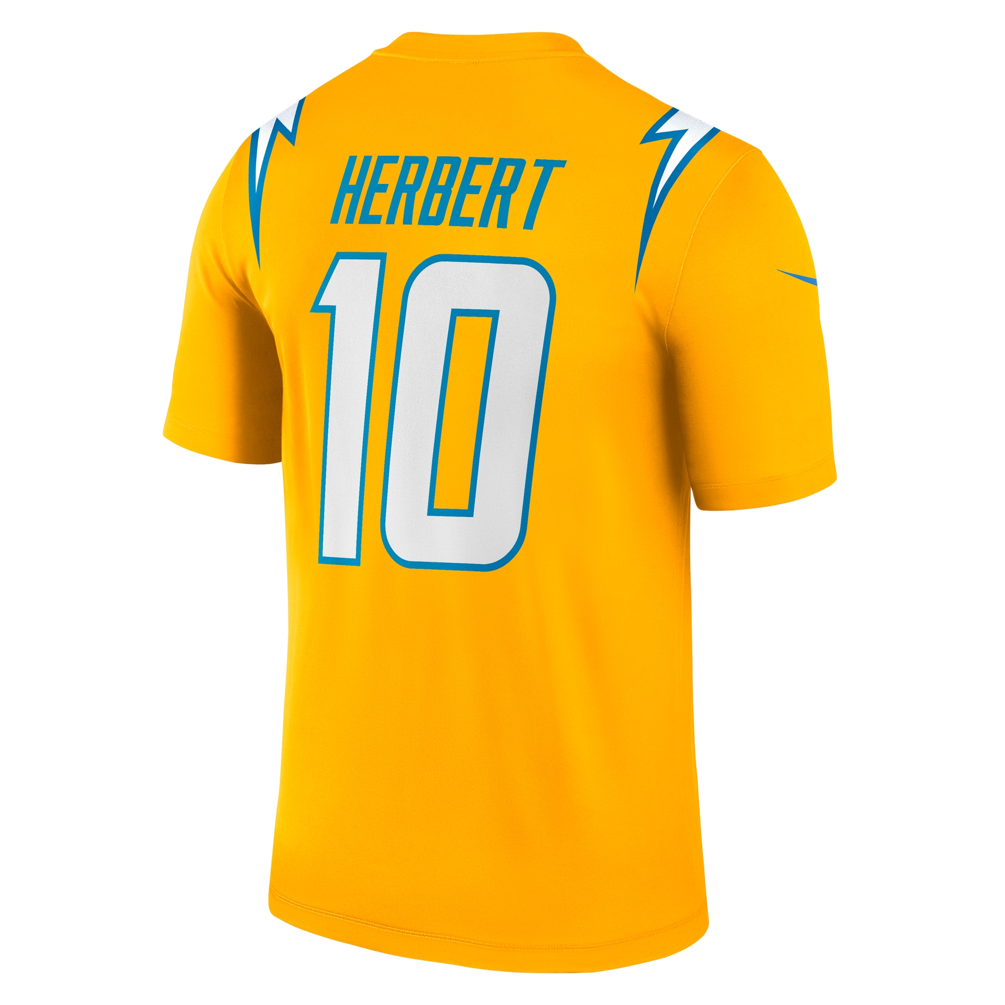 Justin Herbert Charger Los Angeles Chargers Alternate Jersey No.10 Gold NFL Football Fan Wear