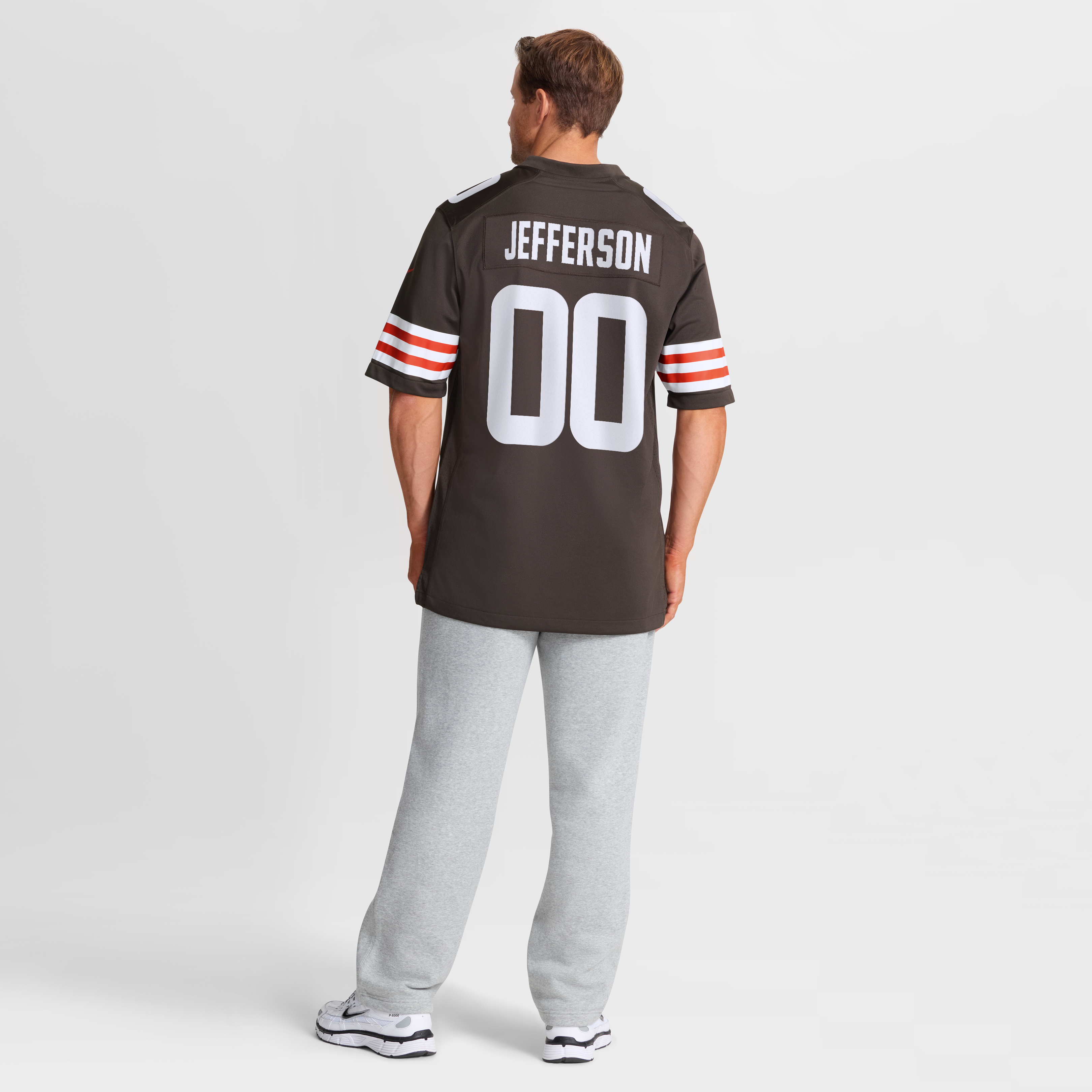 Justin Jefferson Cleveland Browns Game Jersey Brown NFL Football Fan Wear