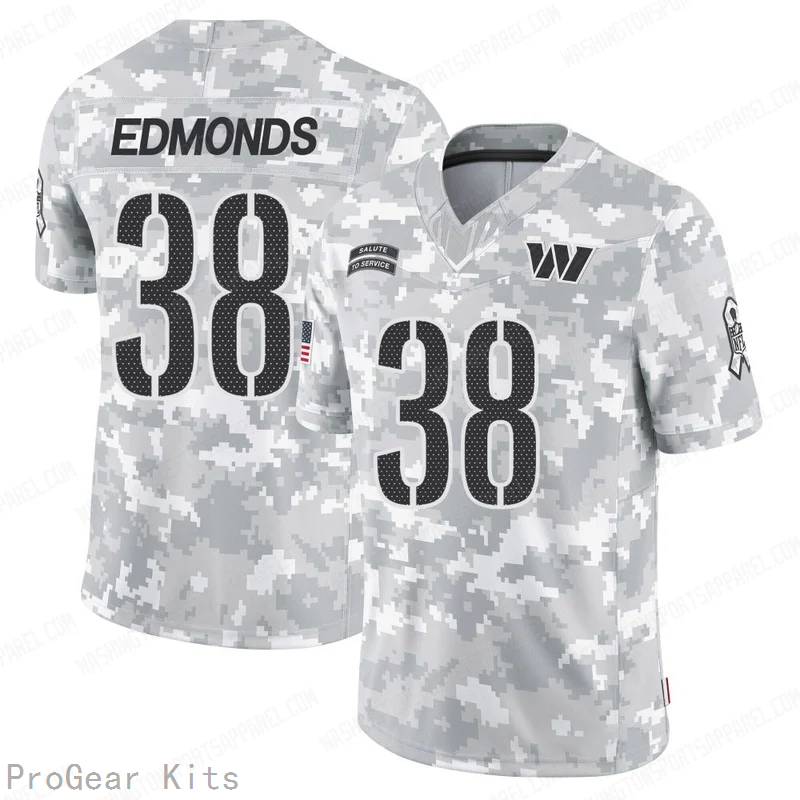 Chase Edmonds Washington Commanders Jersey No.38 Camo NFL Football Fan Wear