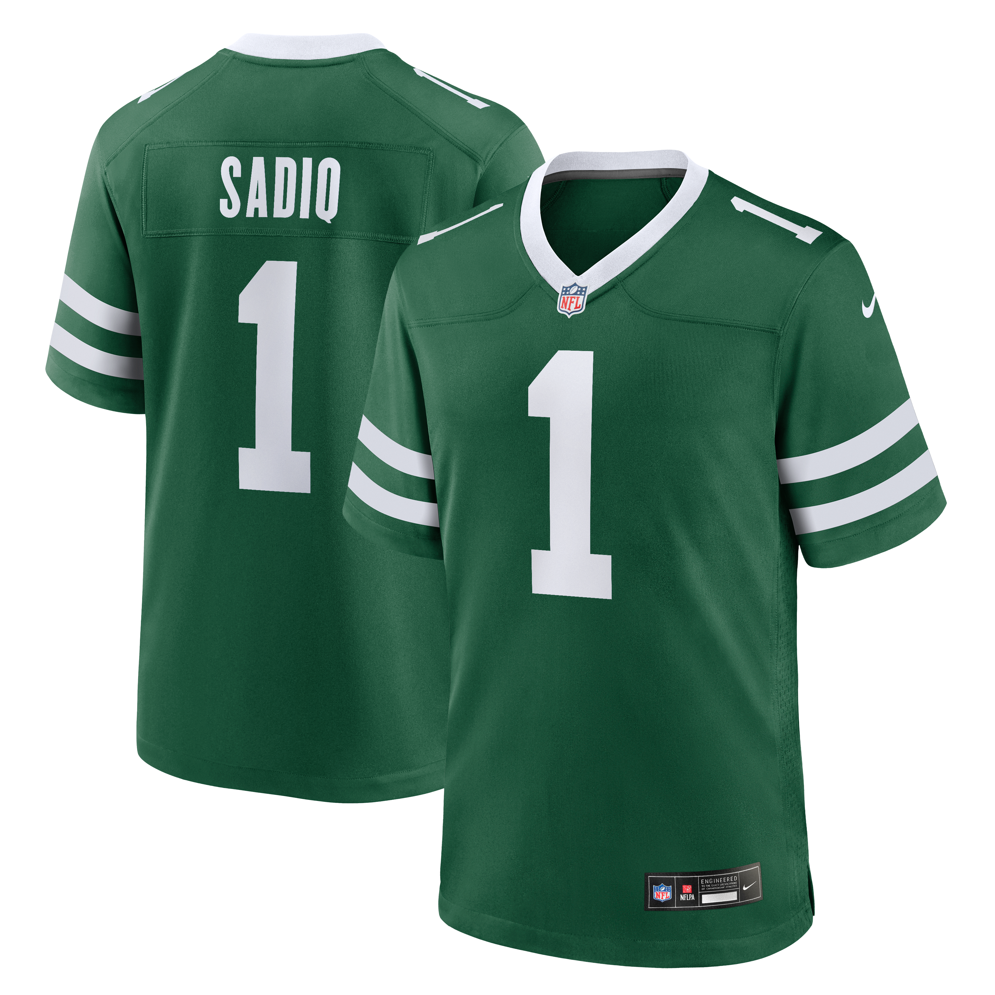 Kenyon Sadiq New York Jets Game Jersey Green NFL Football Fan Wear