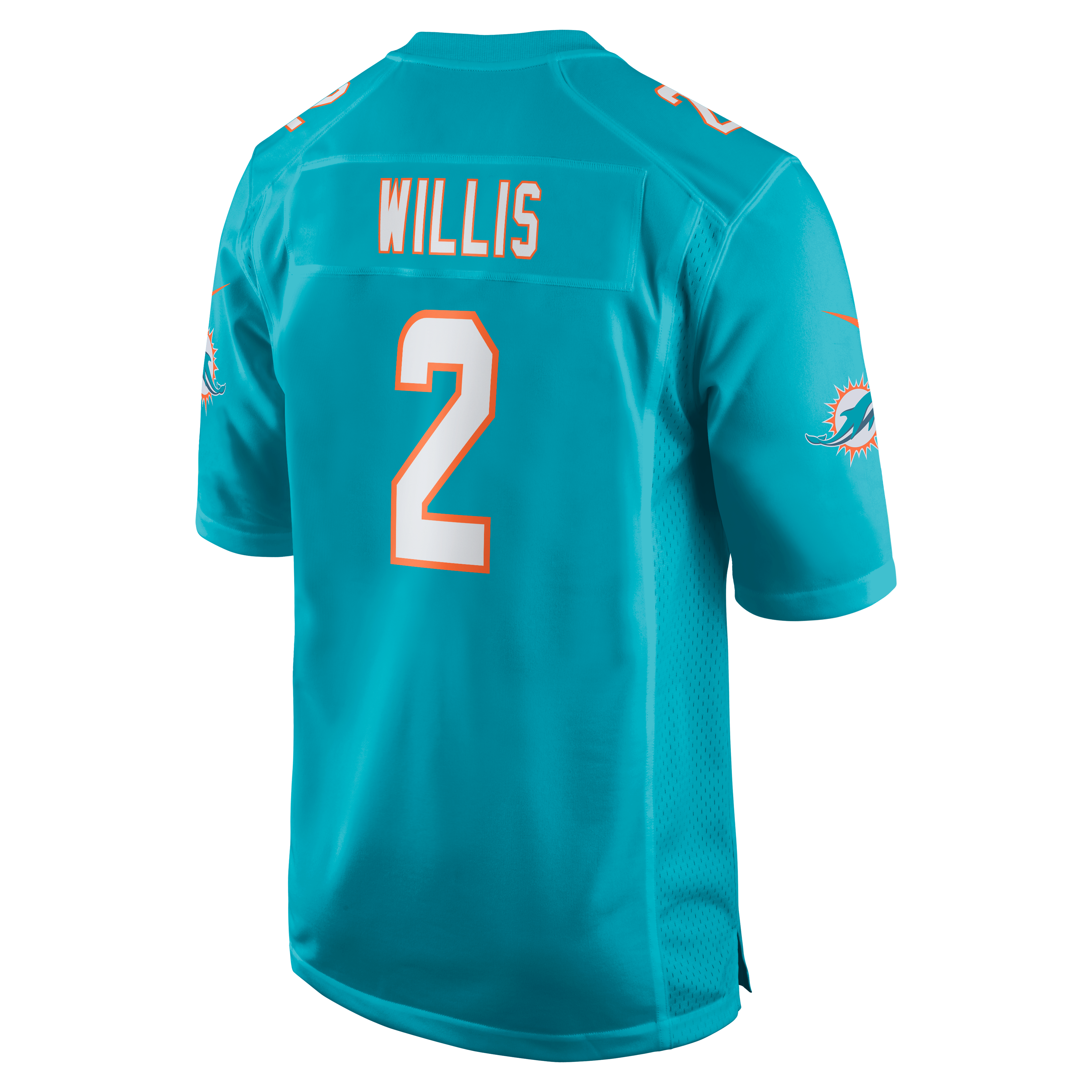 Malik Willis Miami Dolphins Game Jersey Teal NFL Football Fan Wear Malik Willis