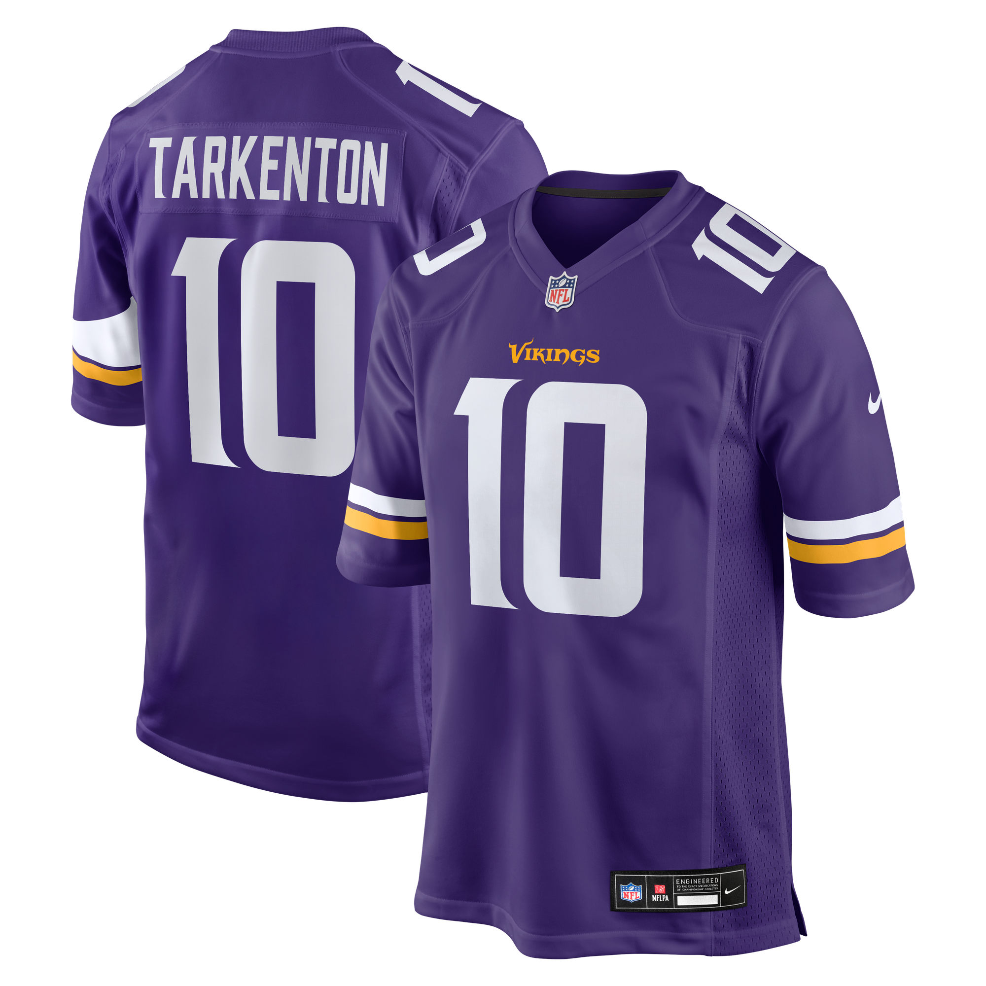 Retired Fran Tarkenton Minnesota Vikings Player Jersey Purple NFL Football Fan Wear