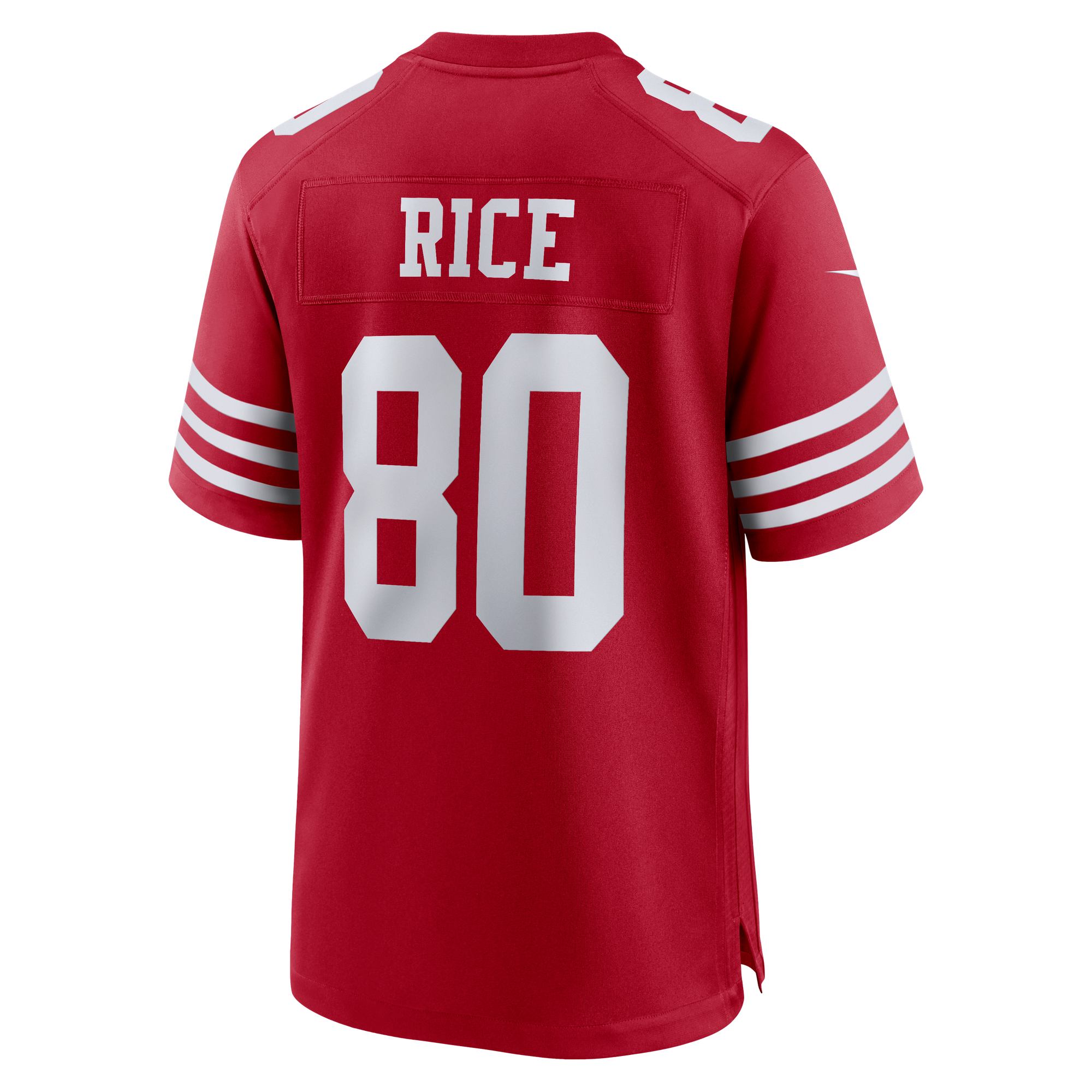 Retired Jerry Rice San Francisco 49ers Player Jersey Scarlet NFL Football Fan Wear