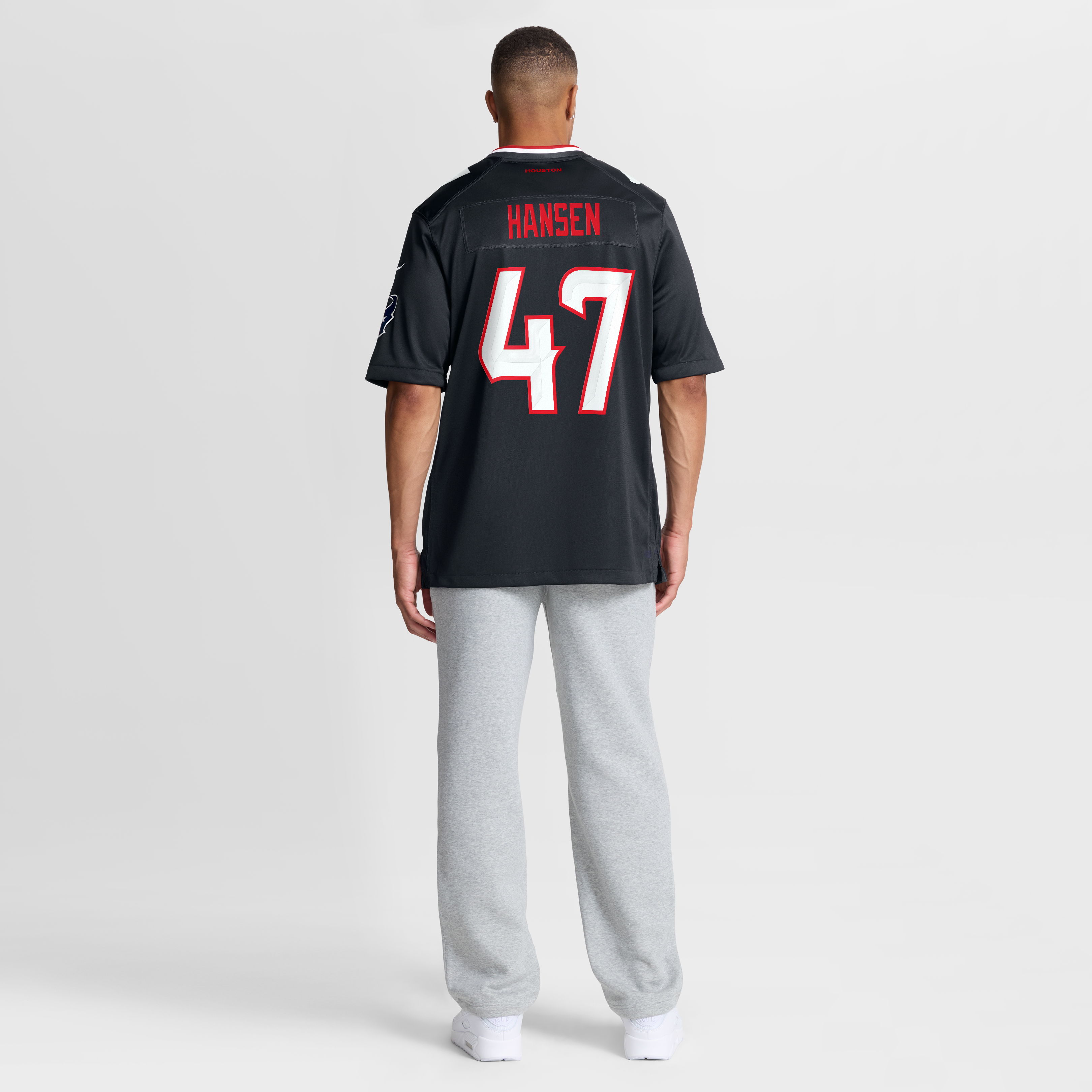 Louis Hansen Houston Texans Game Jersey Navy NFL Football Fan Wear Louis Hansen
