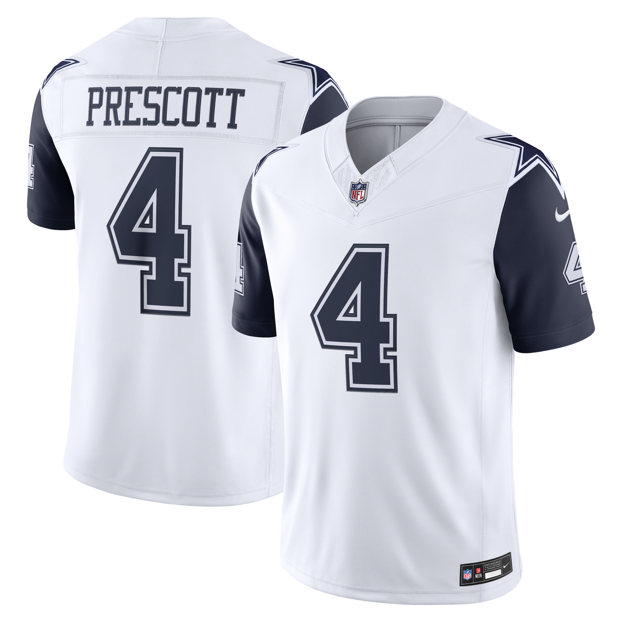 Dak Prescott Dallas Cowboys Alternate Jersey No.4 White NFL Football Fan Wear