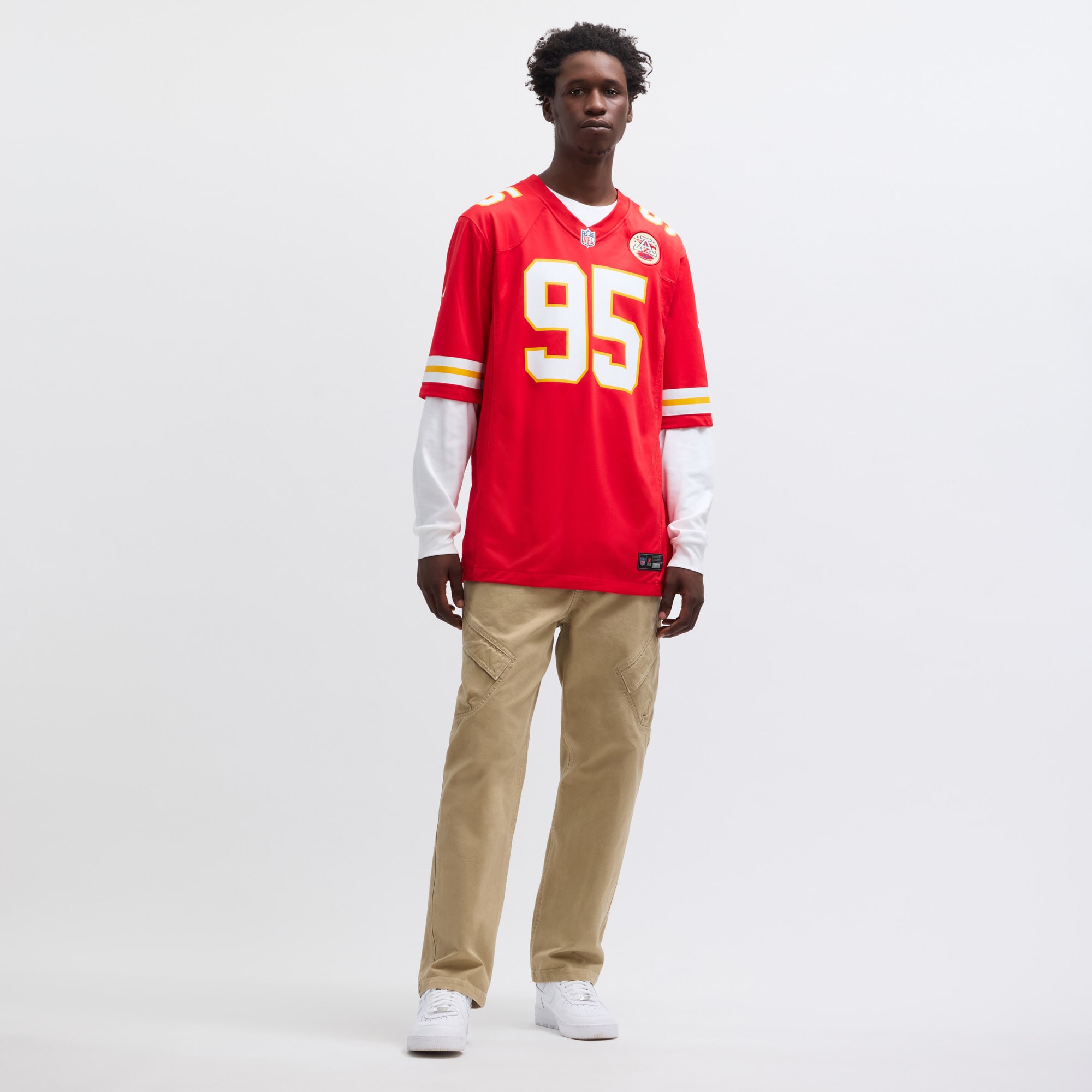 Chris Jones Kansas City Chiefs Game Jersey Red NFL Football Fan Wear