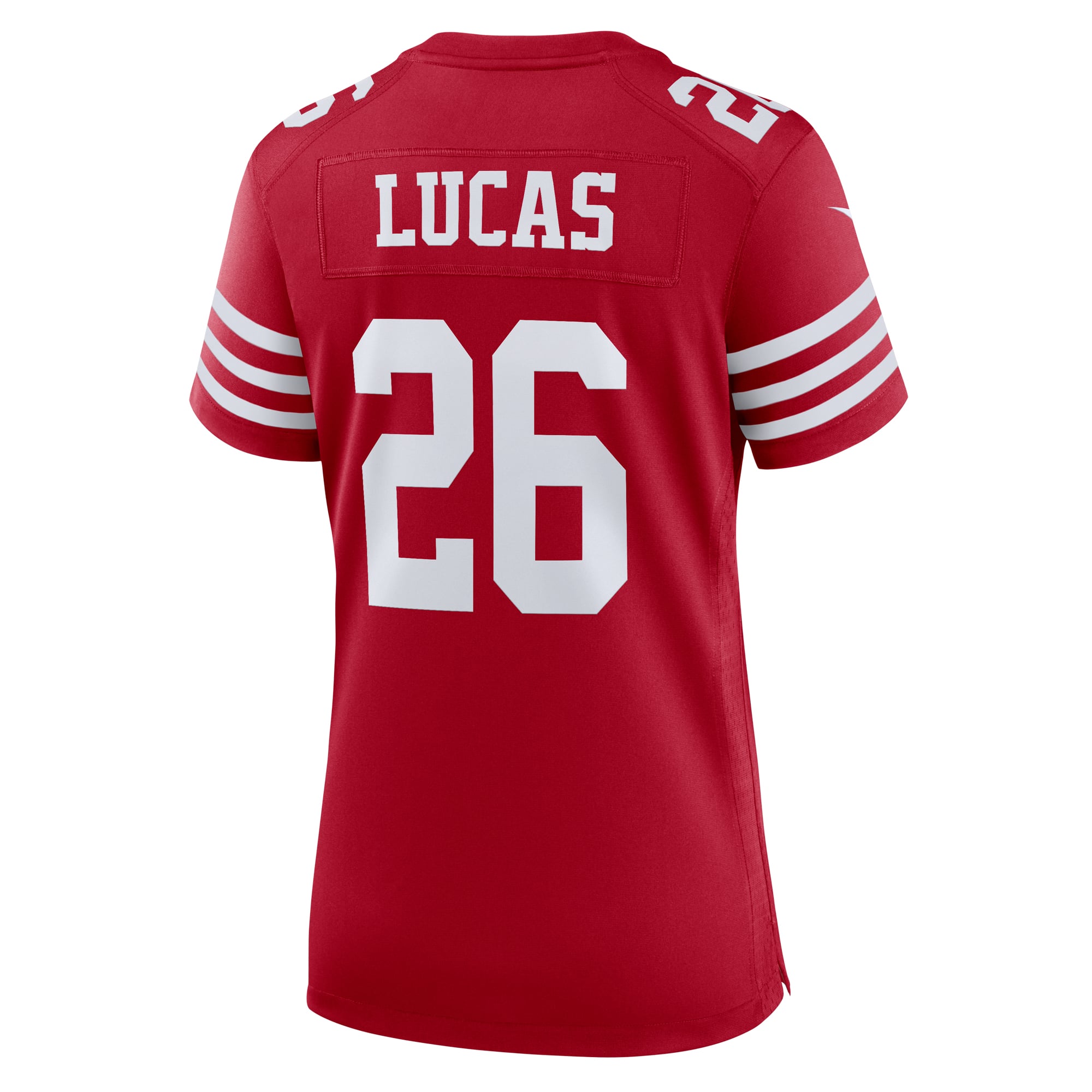 Chase Lucas San Francisco 49ers Game Jersey Scarlet NFL Football Fan Wear Chase Lucas