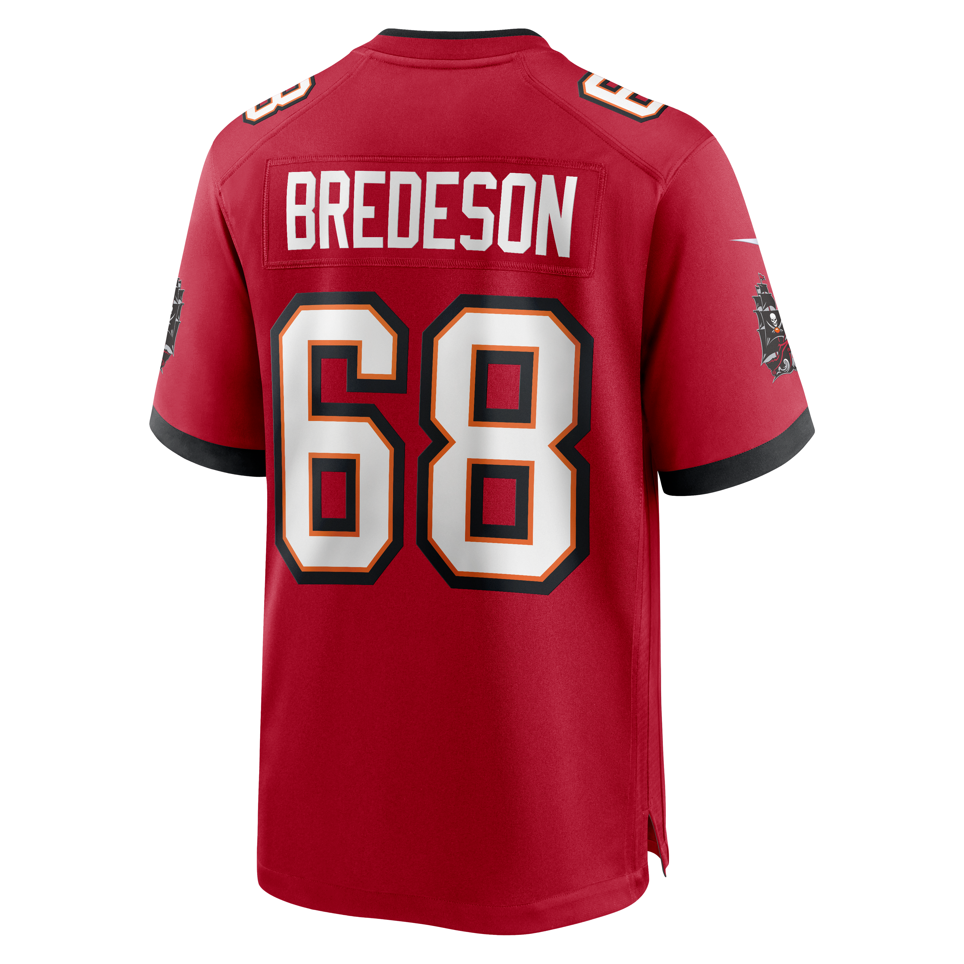 Ben Bredeson Tampa Bay Buccaneers Game Jersey Red NFL Football Fan Wear