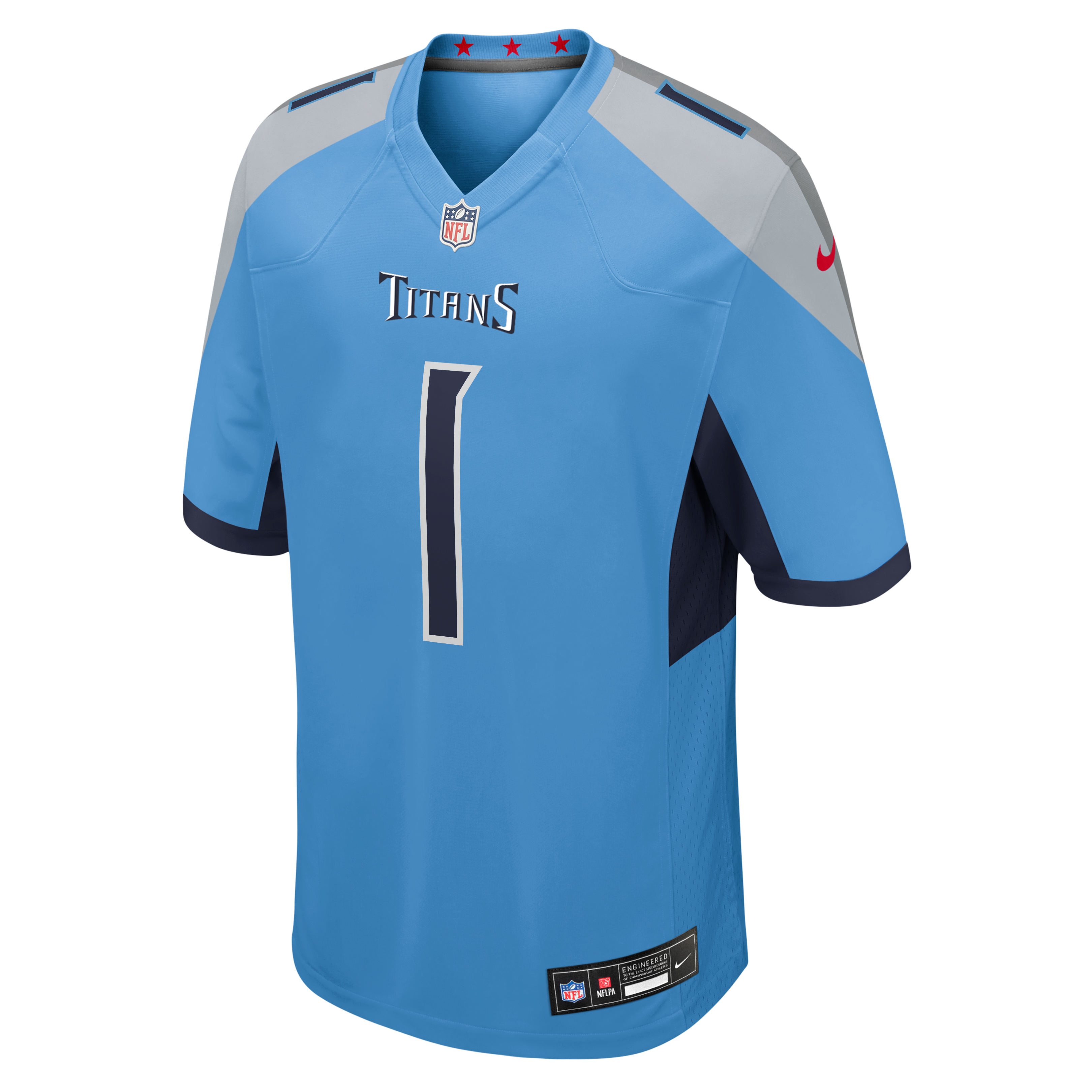Cameron Ward Tennessee Titans Game Jersey Light Blue NFL Football Fan Wear