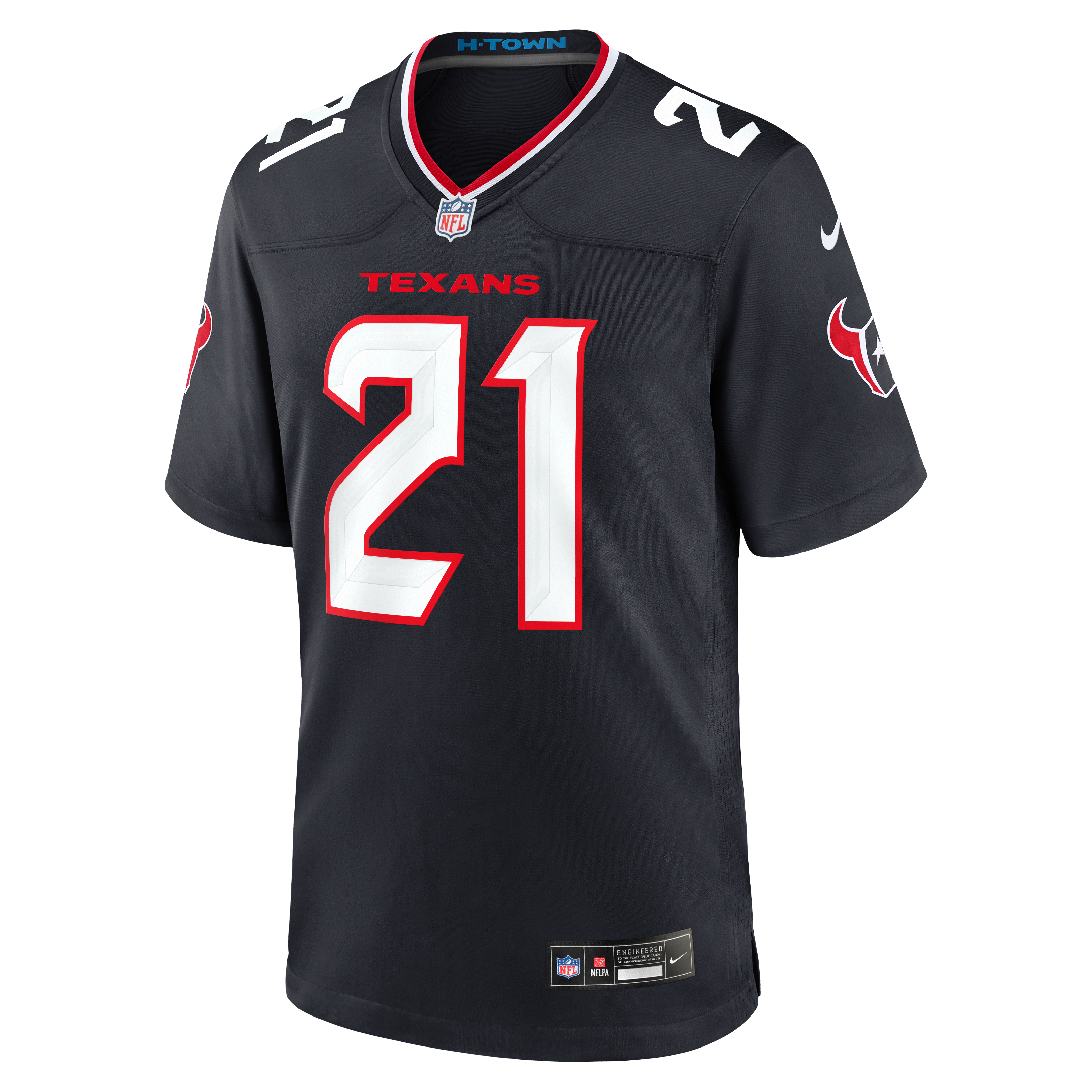 Nick Chubb Houston Texans Game Jersey Navy NFL Football Fan Wear Nick Chubb