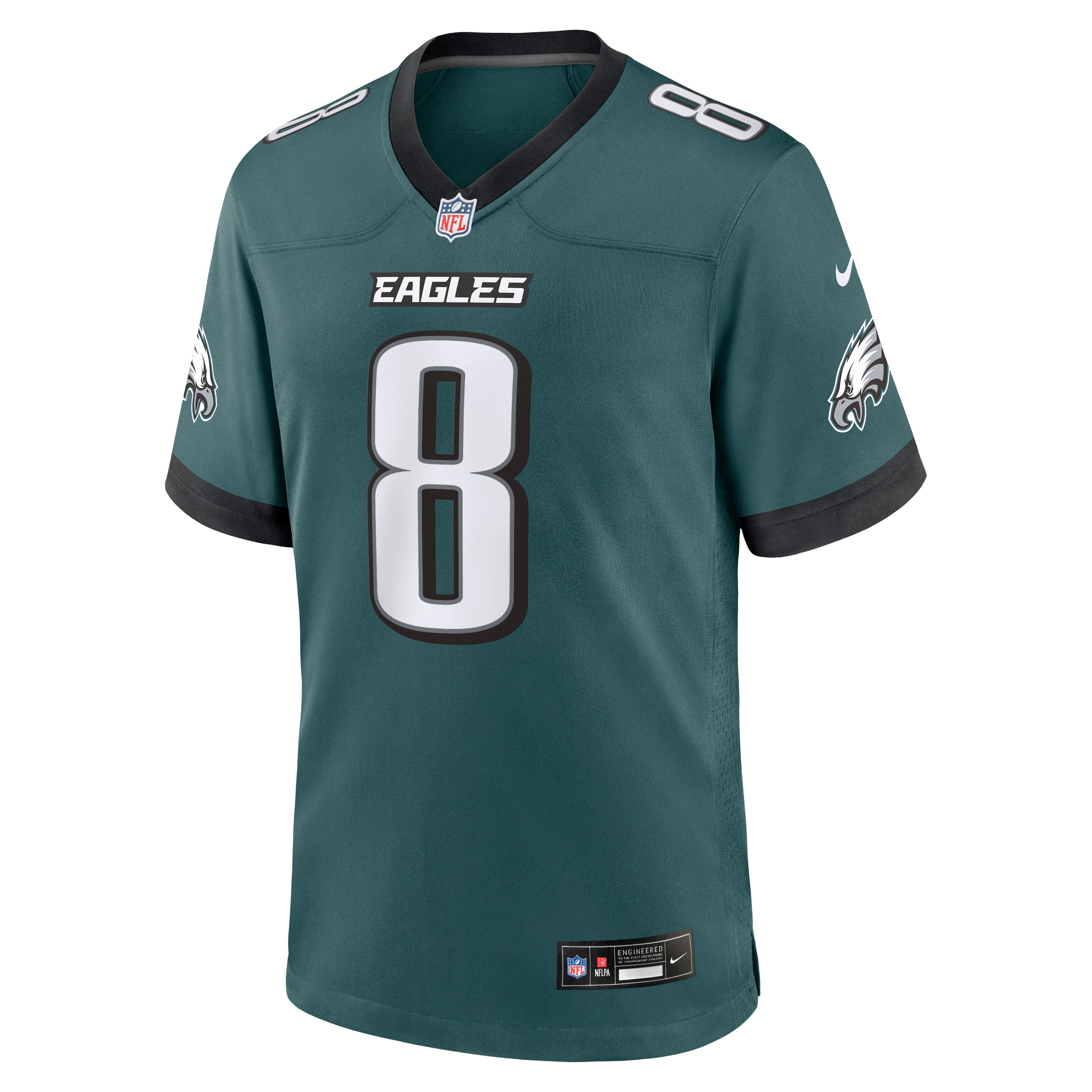 Bigsby Philadelphia Eagles Game Jersey Midnight NFL Football Fan Wear