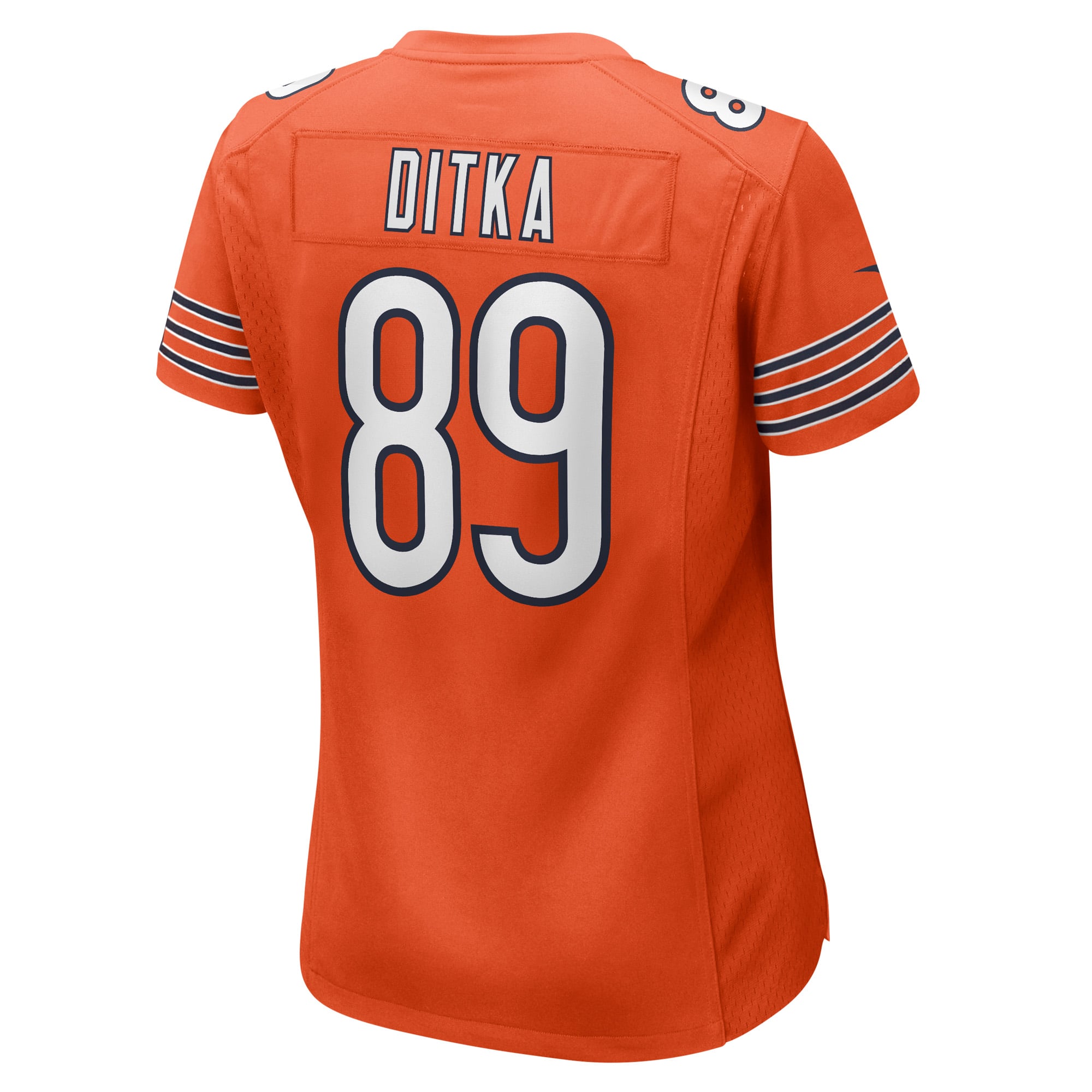 Retired Mike Ditka Chicago Bears Alternate Jersey Orange NFL Football Fan Wear