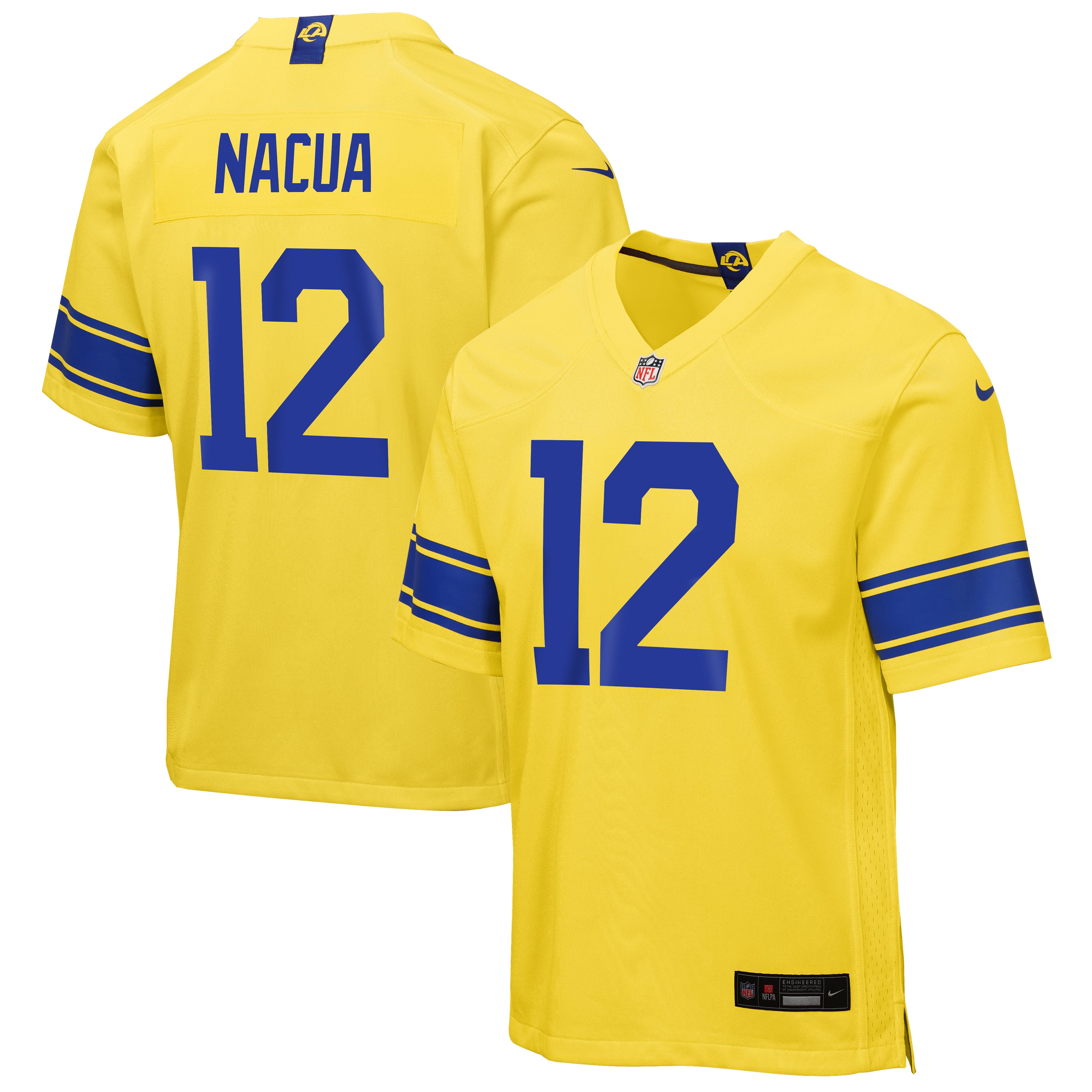 Puka Nacua Sol Los Angeles Rams Game Jersey NFL Football Fan Wear