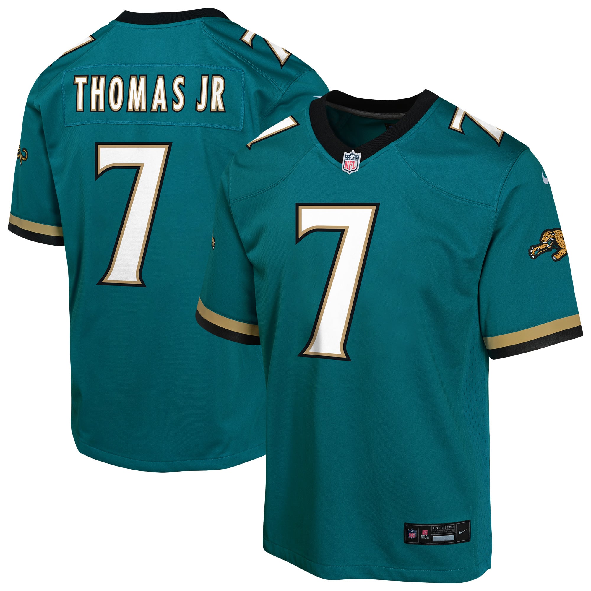 Brian Thomas Jr Jacksonville Jaguars Game Jersey Teal NFL Football Fan Wear