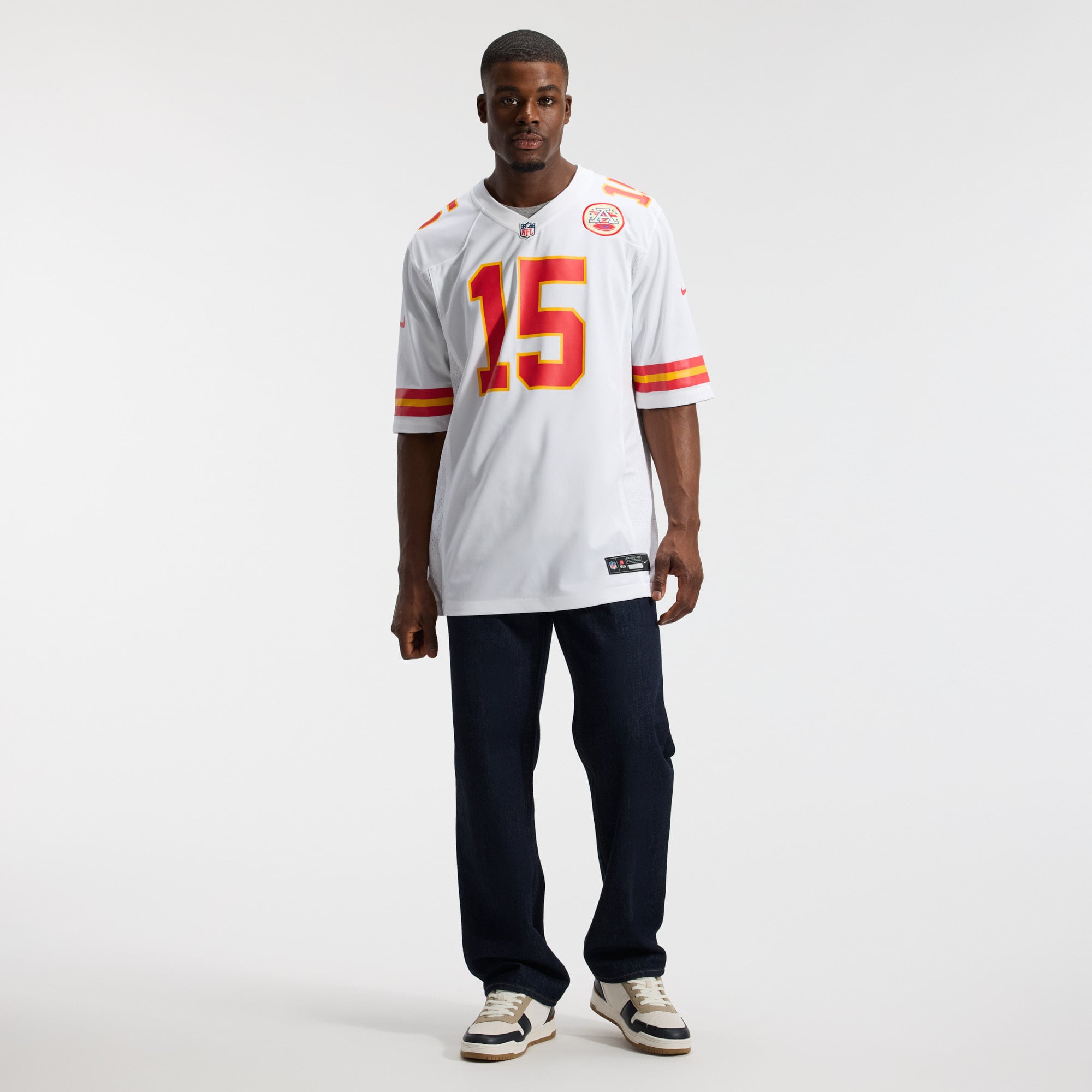 Patrick Mahomes Kansas City Chiefs Game Jersey White NFL Football Fan Wear