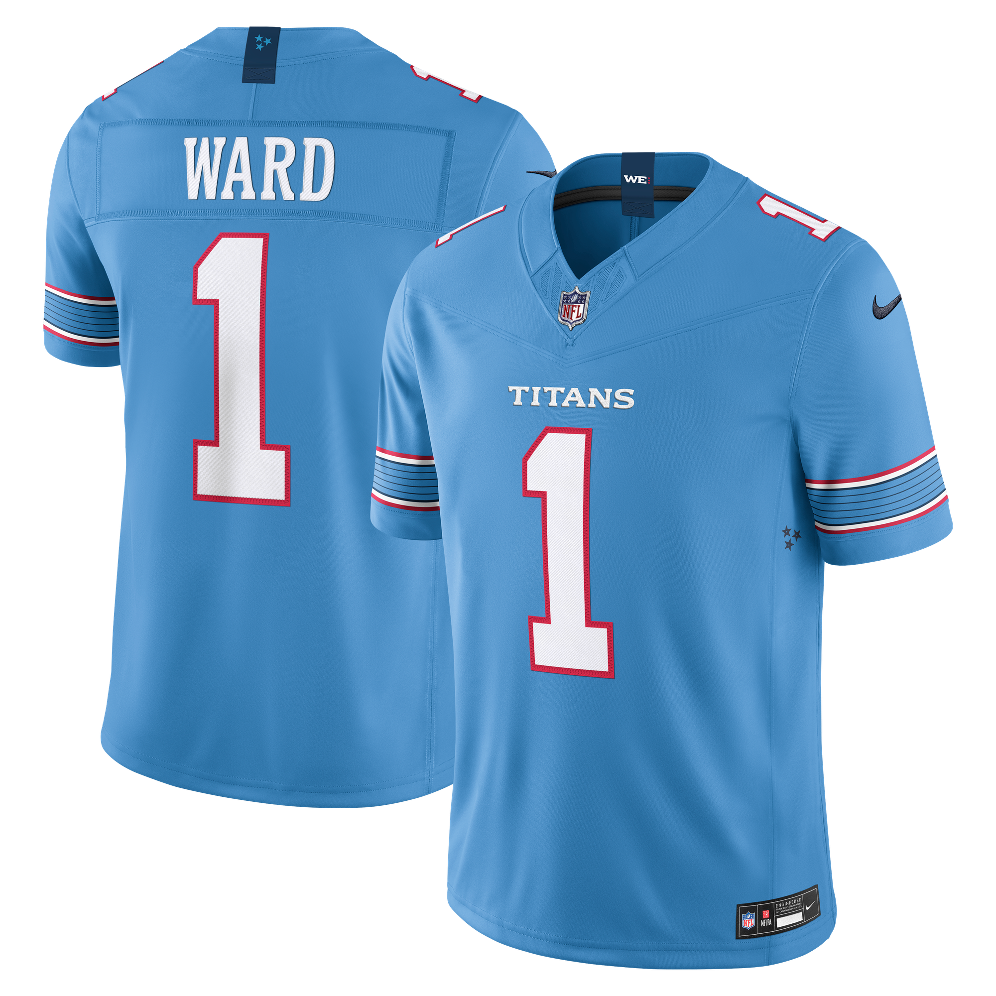 Cameron Ward Tennessee Titans Game Jersey NFL Football Fan Wear