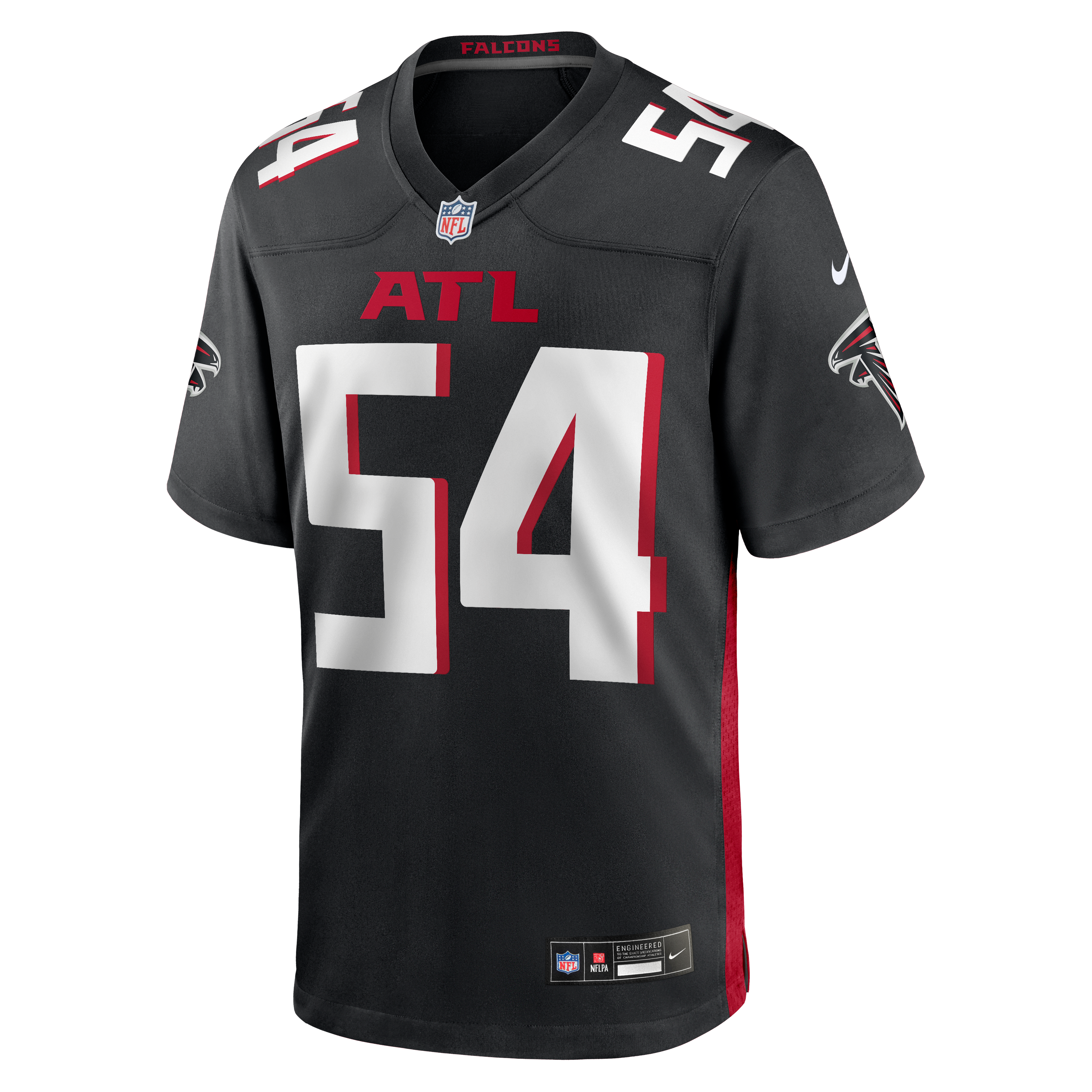 Brandon Dorlus Atlanta Falcons Game Jersey Black NFL Football Fan Wear Brandon Dorlus
