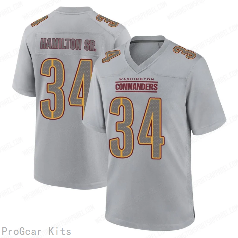 Antonio Hamilton Sr Washington Commanders Legend Jersey No.34 Gray NFL Football Fan Wear