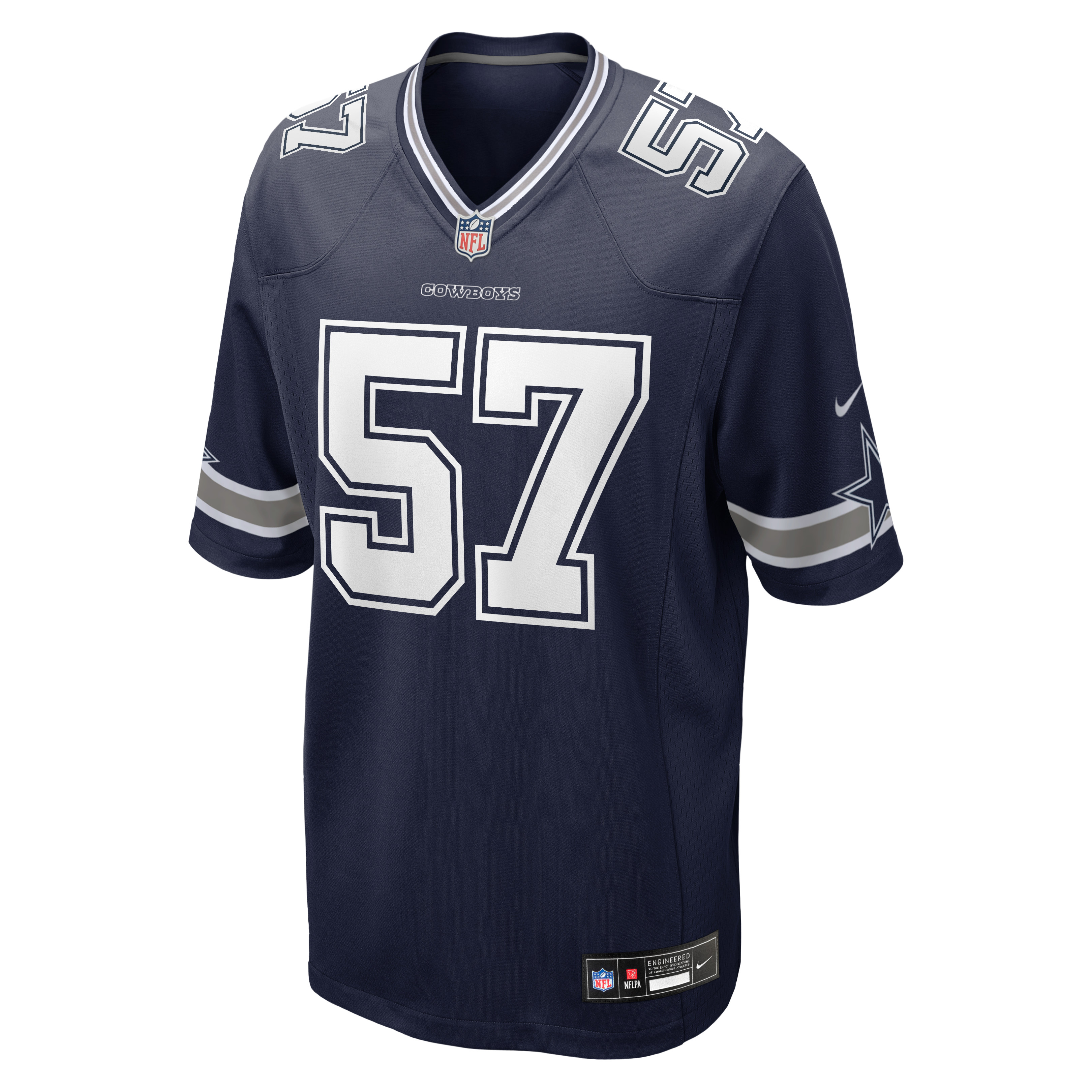Malachi Lawrence Dallas Cowboys Game Jersey Navy NFL Football Fan Wear