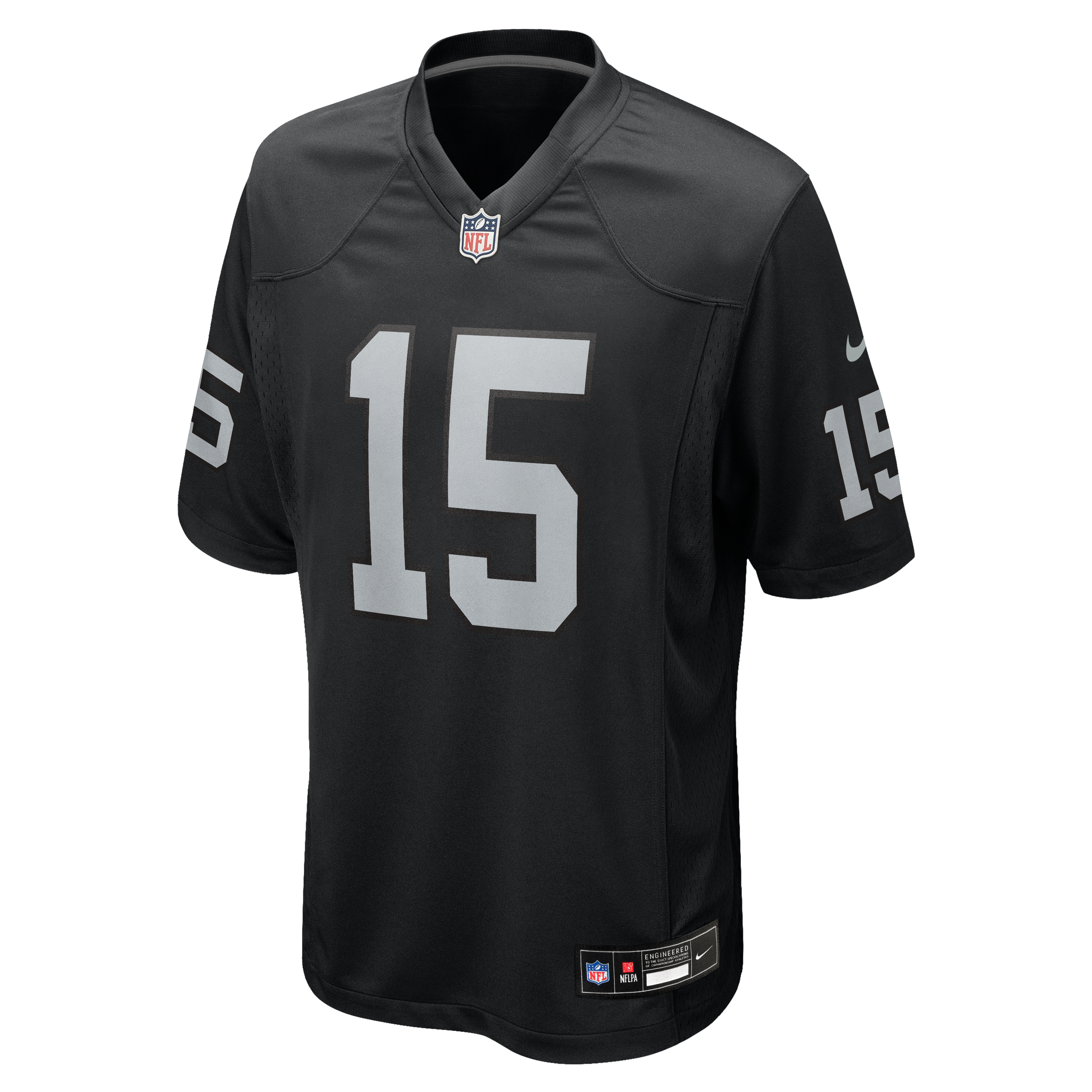 Round Pick No Las Vegas Raiders Game Jersey Black NFL Football Fan Wear Round Pick No