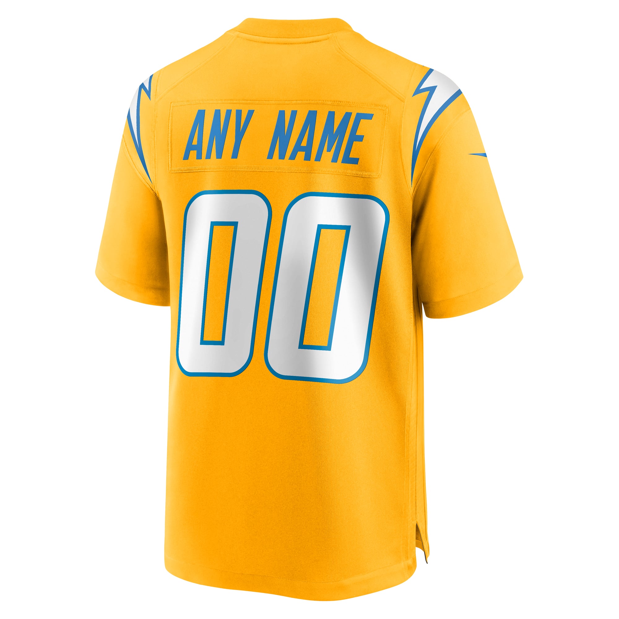 Charger Power Los Angeles Chargers Alternate Jersey Gold NFL Football Fan Wear Custom Number