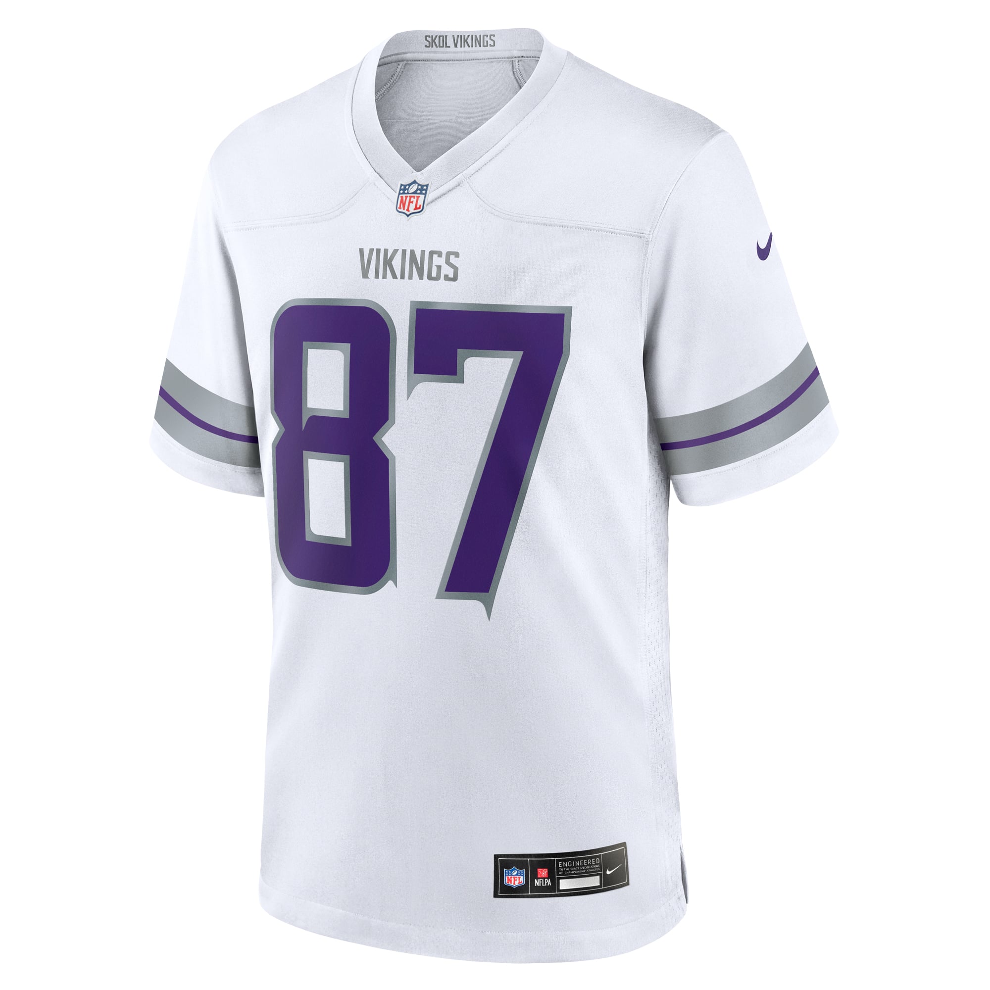 TJ Hockenson Minnesota Vikings Player Jersey White NFL Football Fan Wear TJ Hockenson