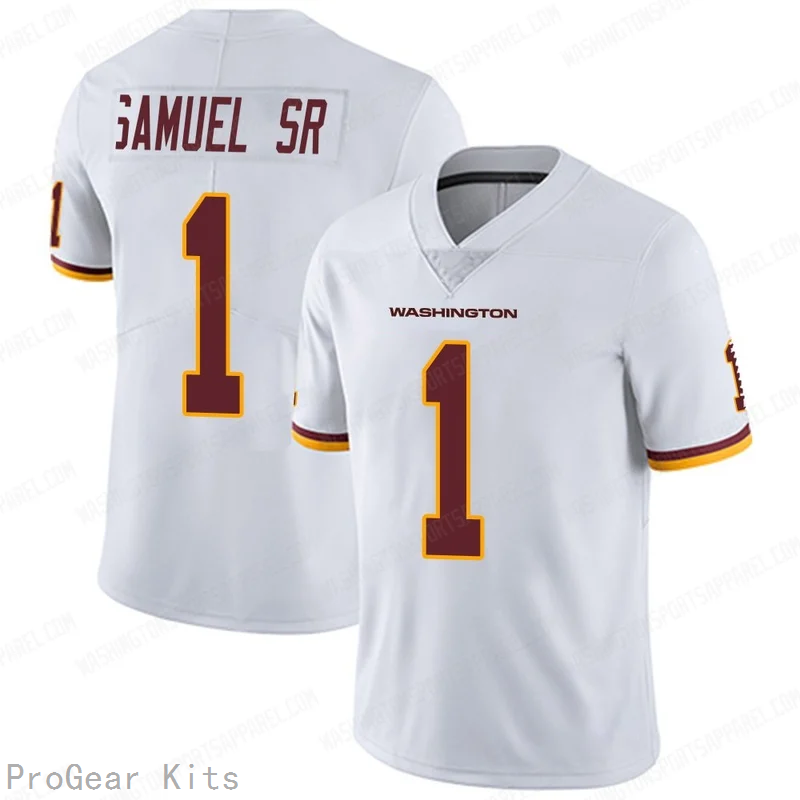 Deebo Samuel Sr Washington Commanders Jersey No.1 White NFL Football Fan Wear Deebo Samuel Sr